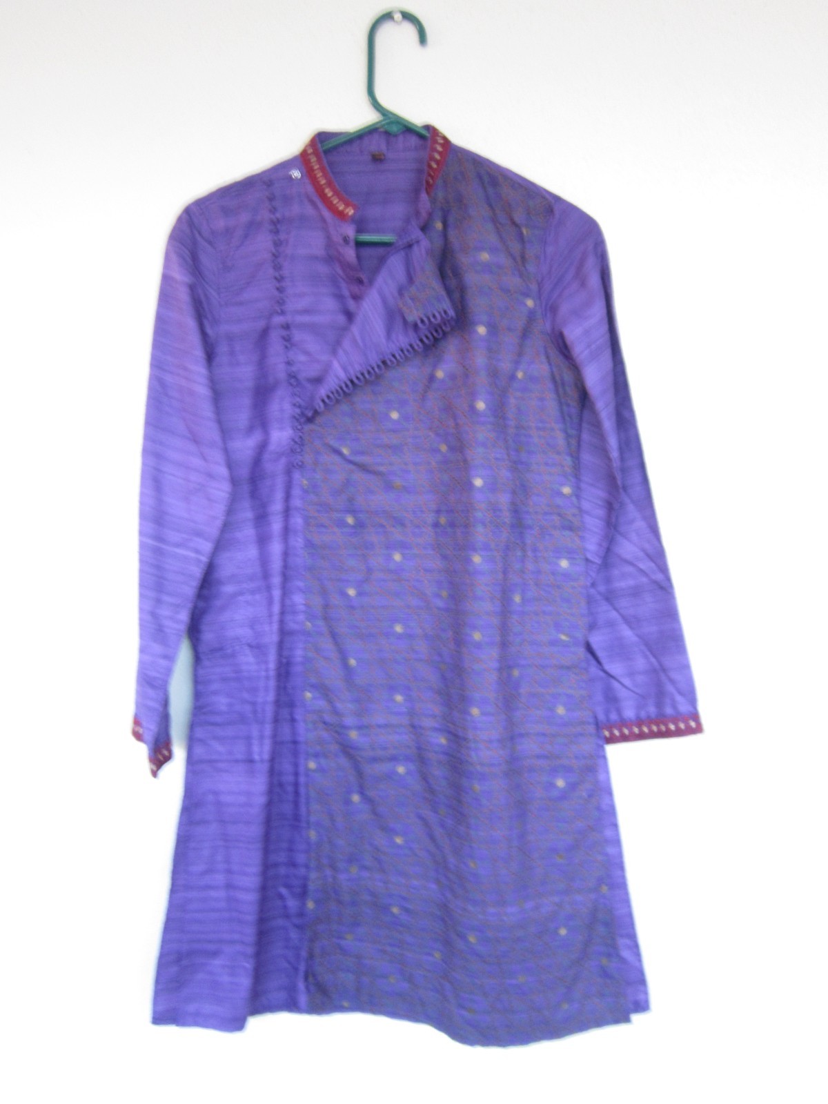 Womens Purple Cotton Kurta Size 12/13