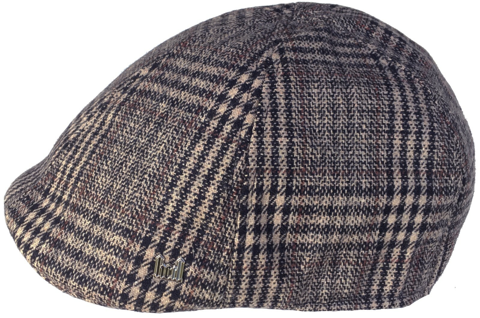 Headchange Econo Plaid Wool Blend 6 Panel Ivy Hat Duck Bill Scally Cap Driver