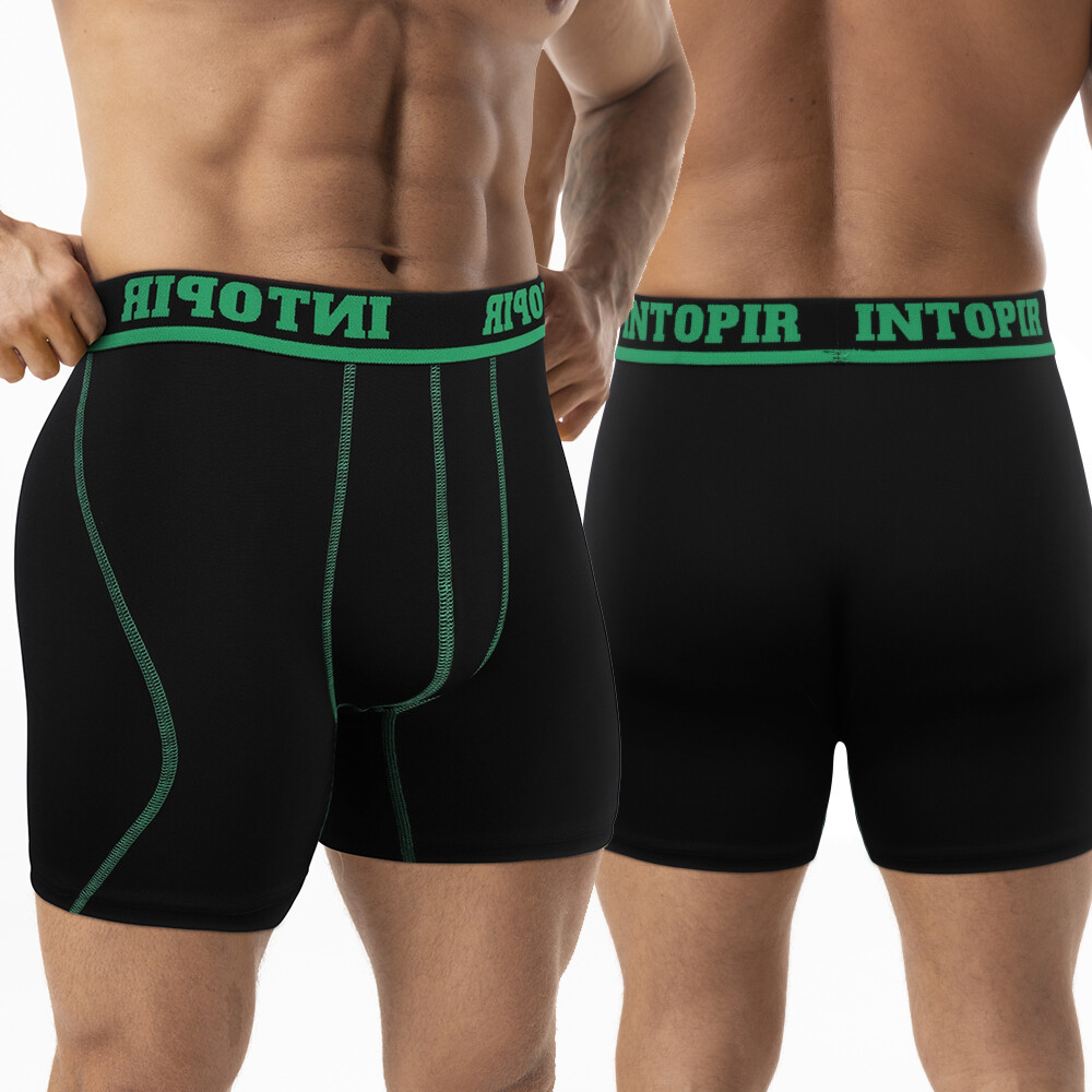 5PCS Anti-Chafing Mens Boxer Briefs Shorts Long Legs Underpants Trunks Underwear