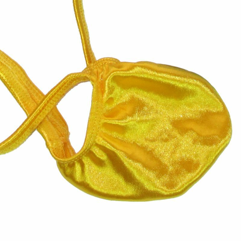 K403Y K403 Grape Smugglers String Thong Bulge Contoured Pouch Shiny Satin Knit