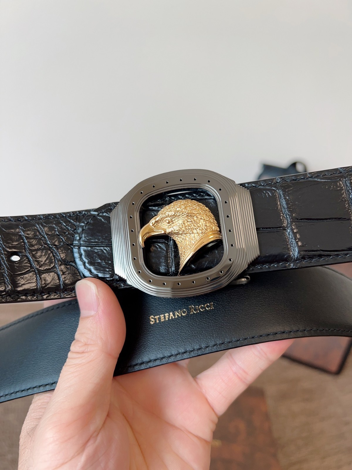 Authentic Stefano Ricci belt width 3.8cm/1.5inch