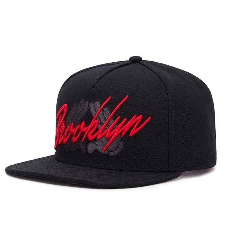Brooklyn NYC Snapback Hat–Flat Brim Streetwear New York NY Cotton Baseball Cap