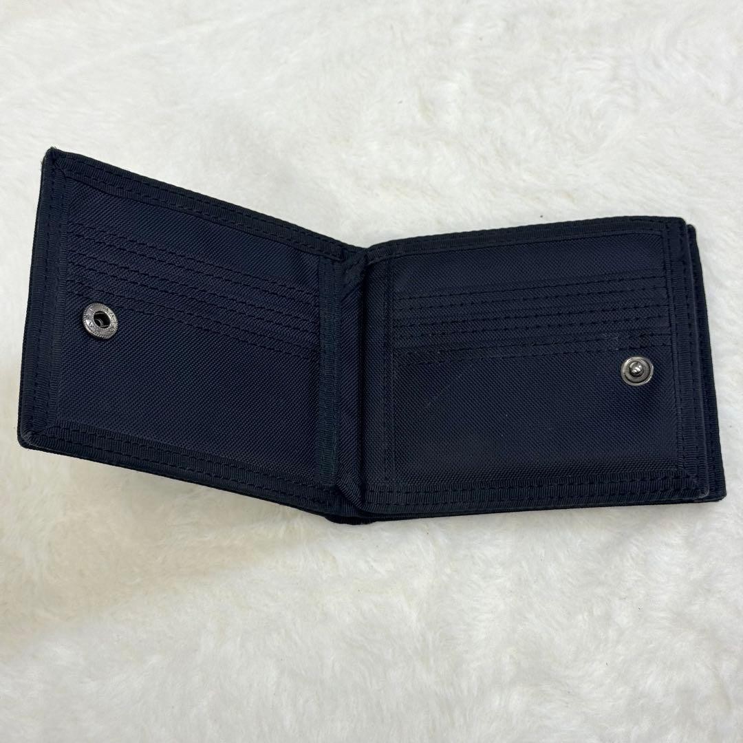 Porter Heat Bifold Wallet Compact Black Durable Material Used Condition