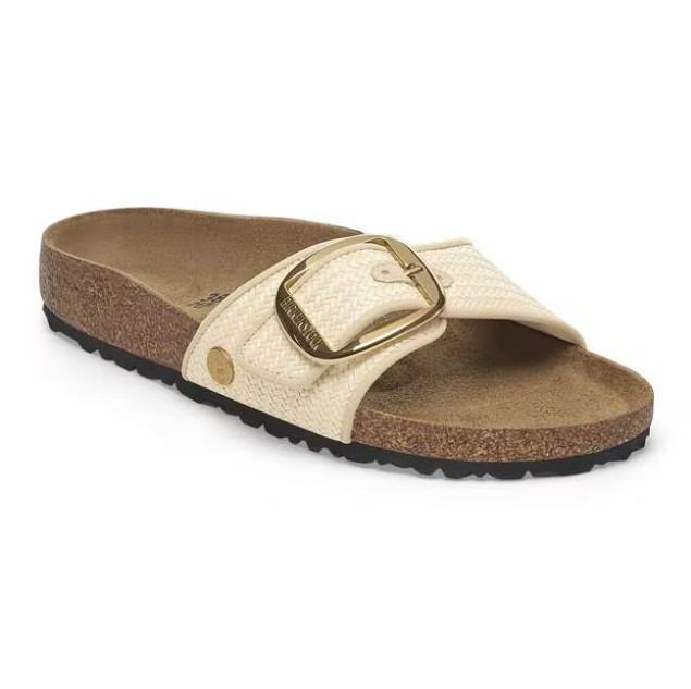 New Birkenstock Madrid Big Buckle Raffia Textile Sandals Unisex All Size EU