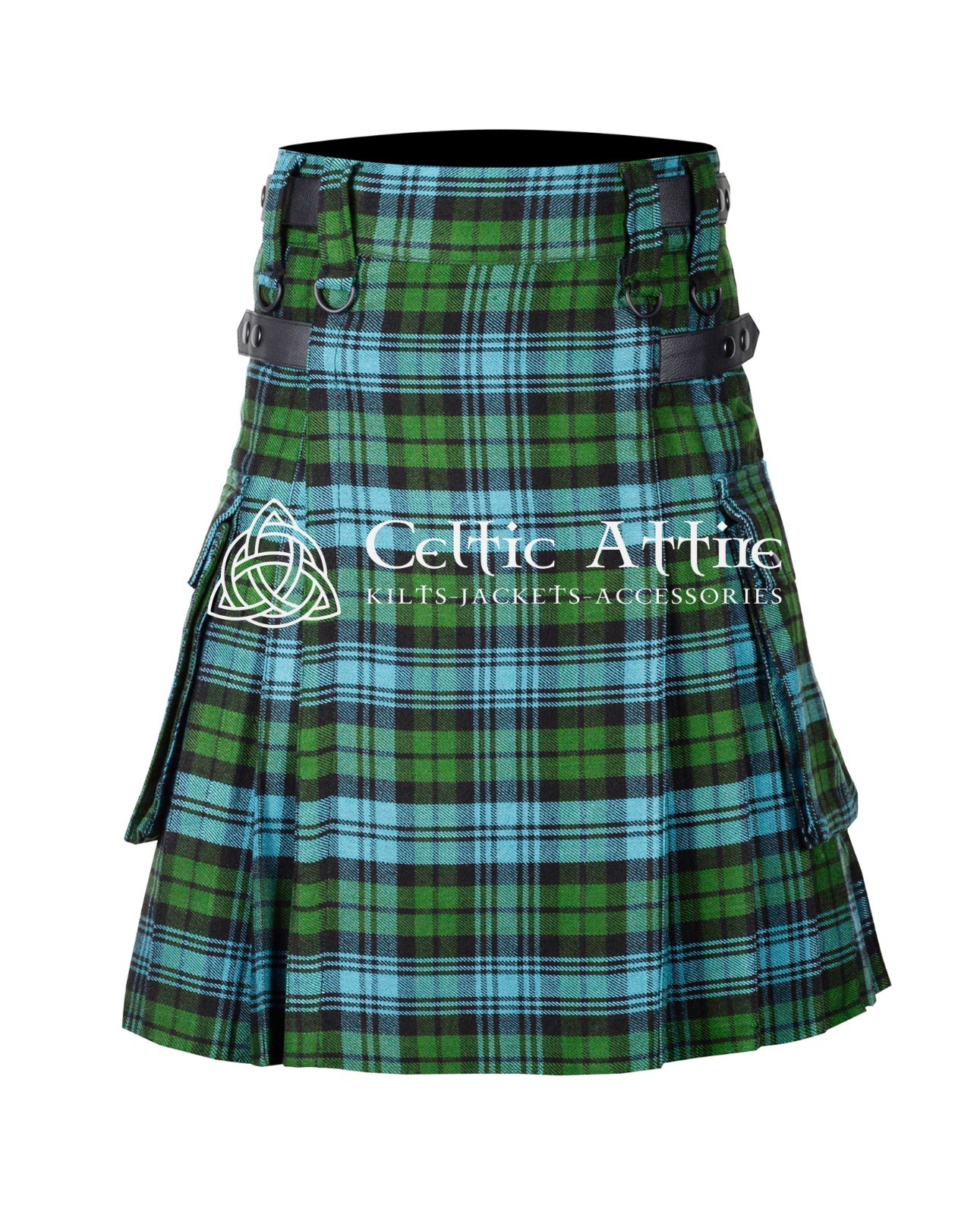 Black Watch Tartan Kilt – 8 Yards – Utility – Hybrid Kilts by Celtic Attire