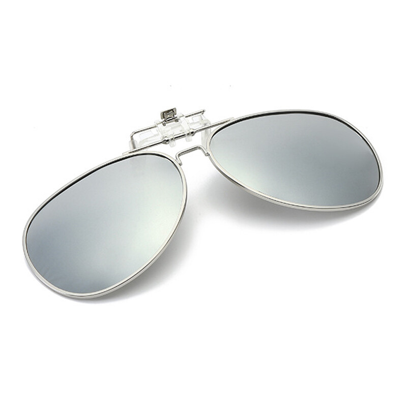 Polarized Clip On Sunglasses Anti-Glare Flip Up Lens for Prescription Glasses