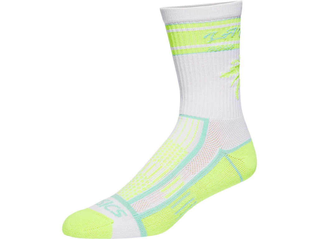 New Asics Los Angeles Marathon Performance Crew Socks. 2 Colors To Choose