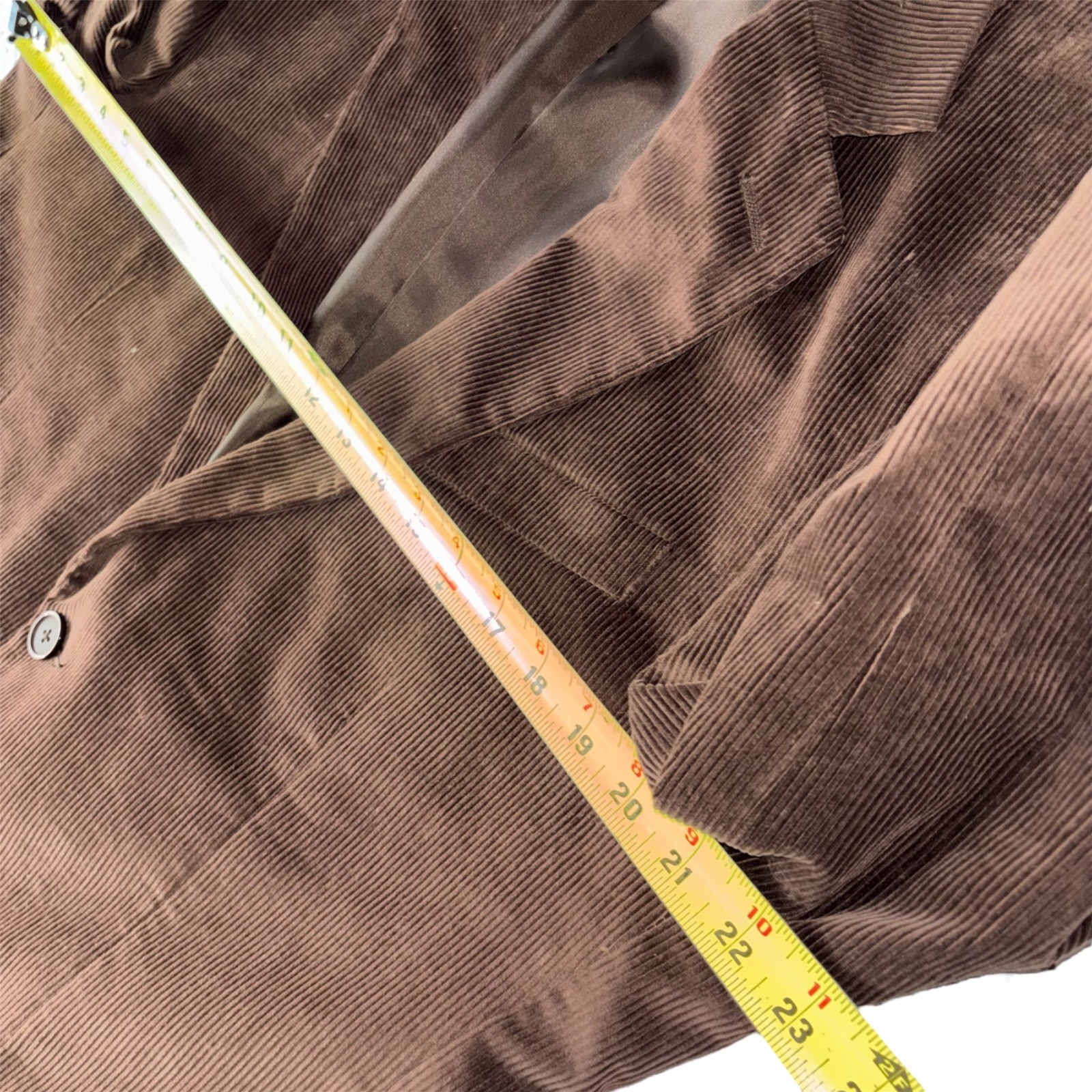 Saddlebred 40R Brown Corduroy Sport Coat Blazer 2 Button 100% Cotton