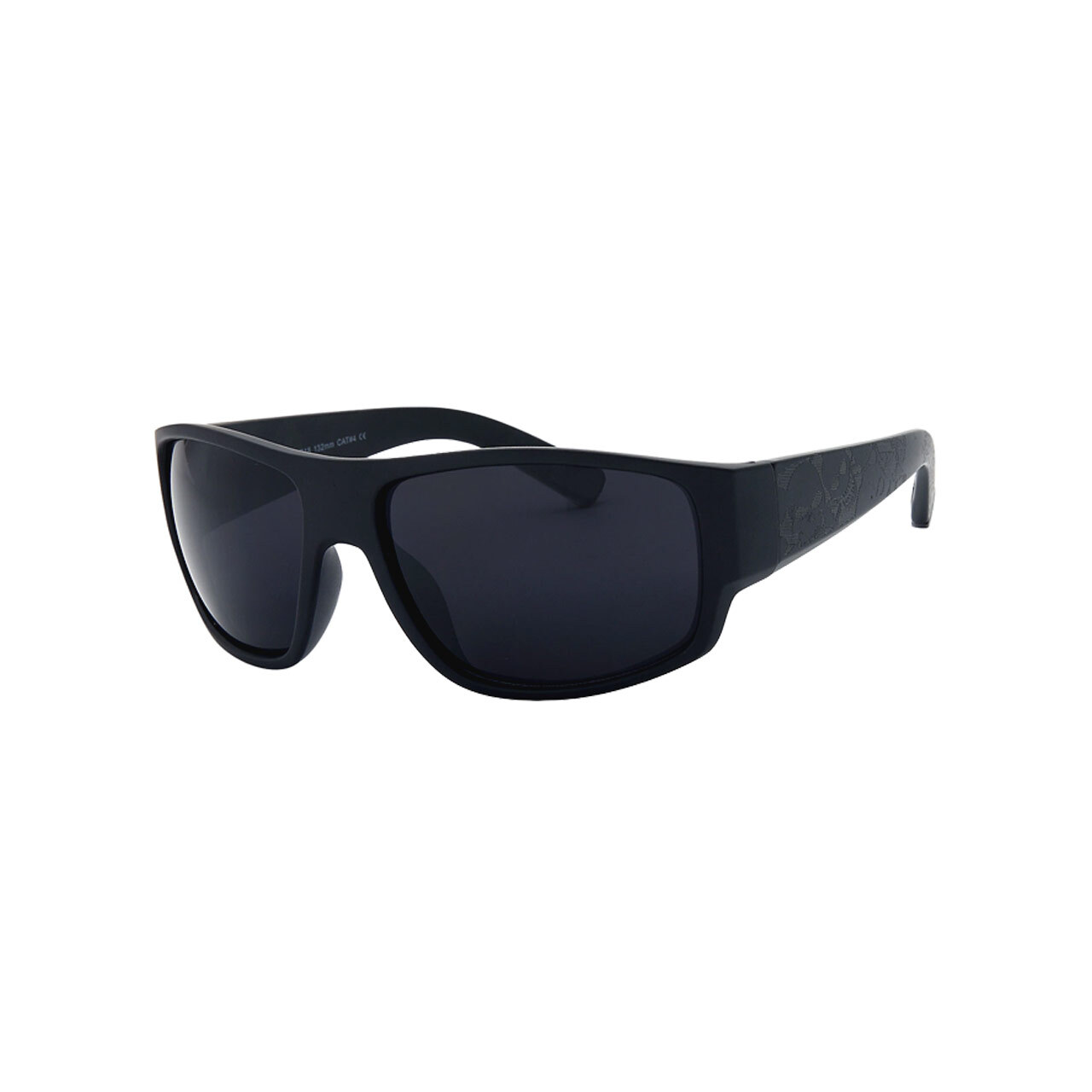 Mens Sunglasses OG All Black Look with Print Sport Wrap Biker Style Gangster Loc