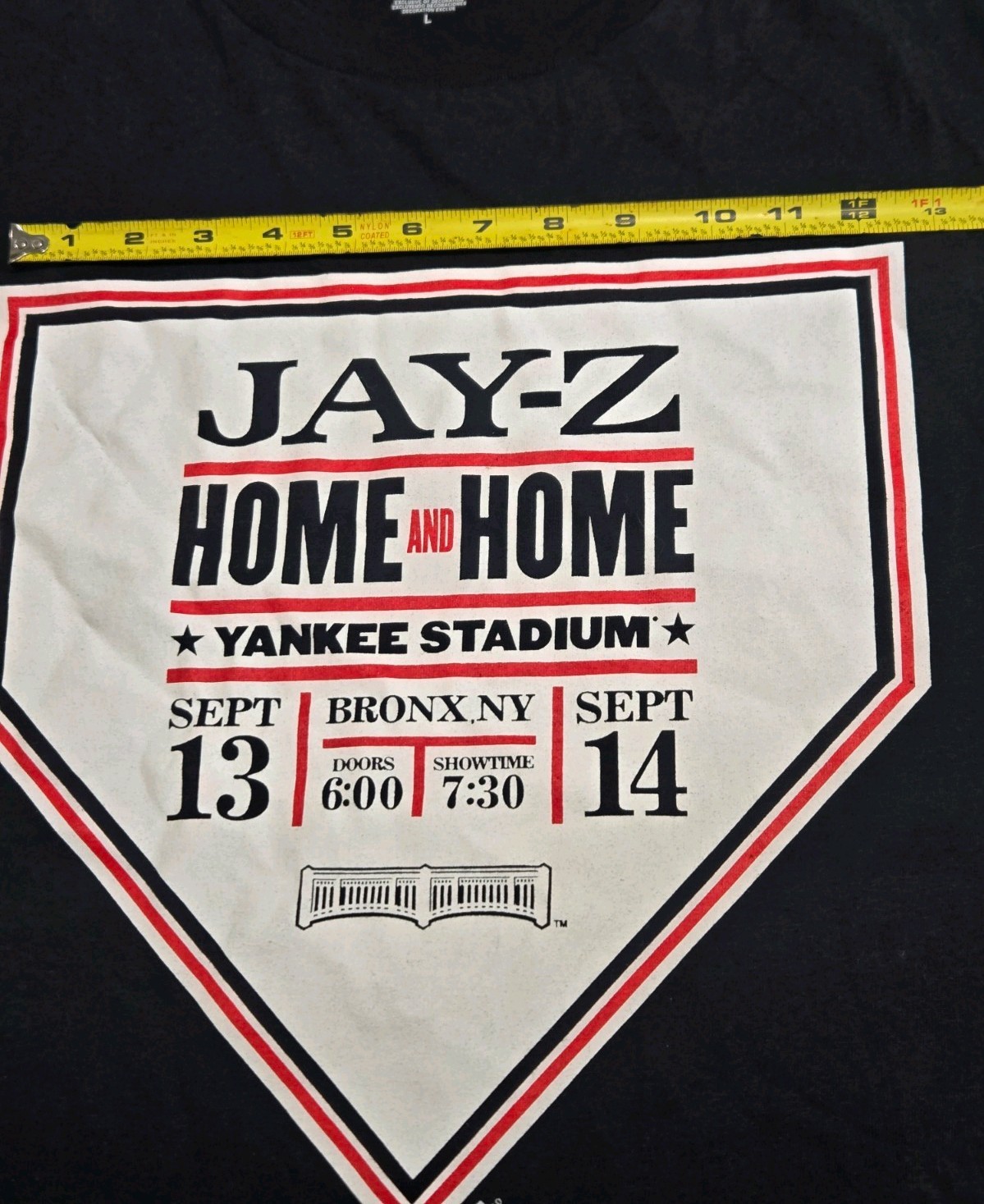 Jay-Z Home and Home Yankee Stadium Concert Shirt 2010 Large Majestic New w/ Tag