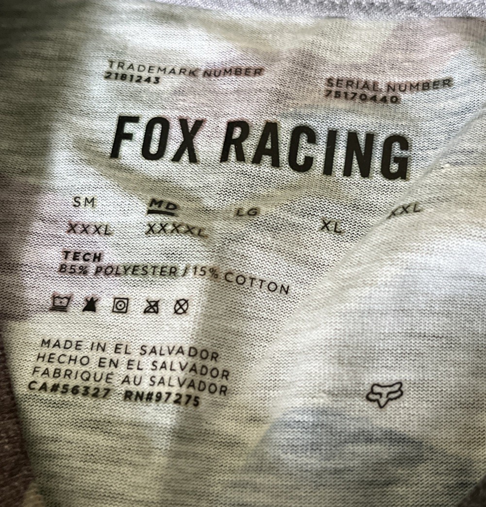 Fox LS Tech Tee Camo GRN CAM Medium