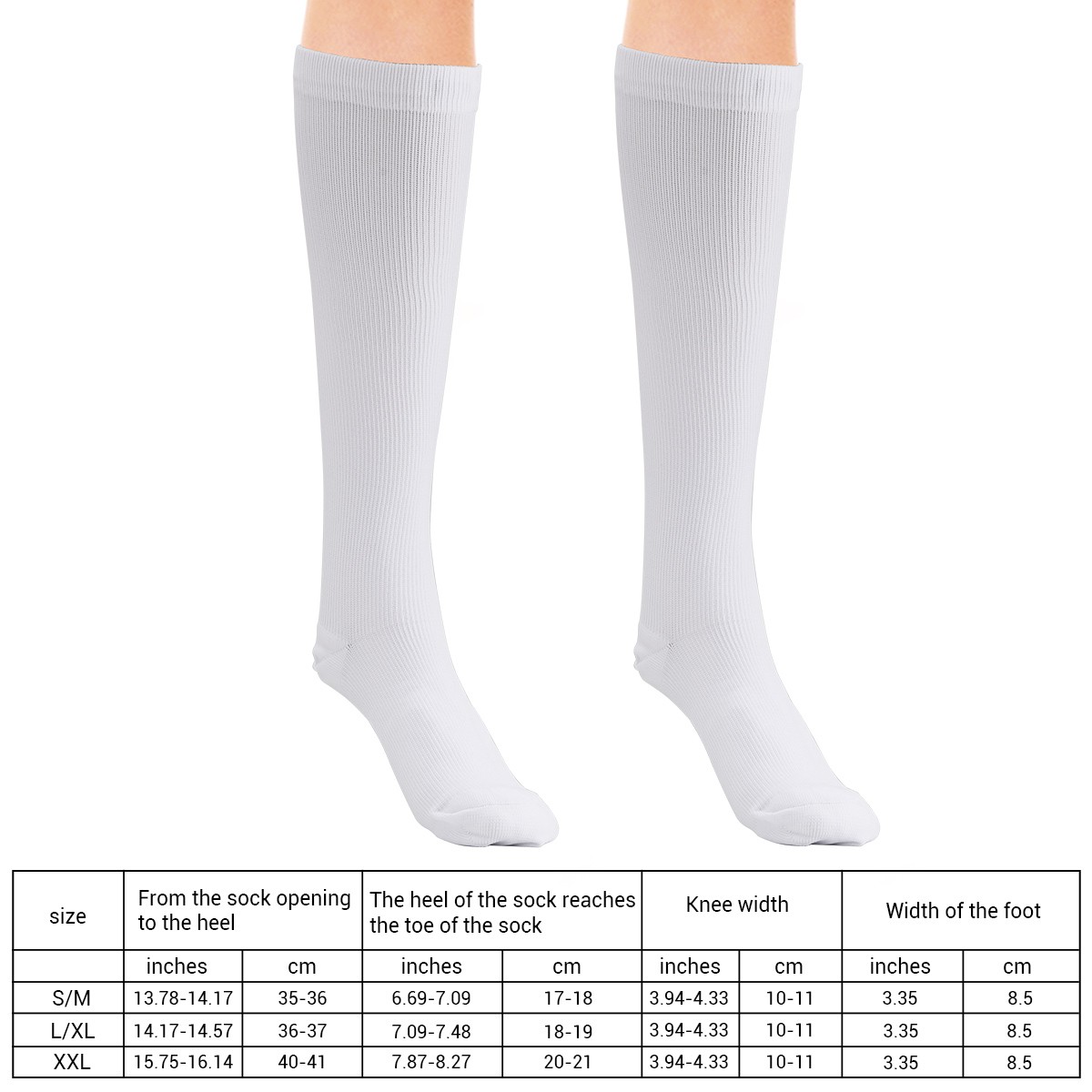 6 Pairs Copper Compression Socks 15-20mmHg Graduated Support Mens Womens S-XXL