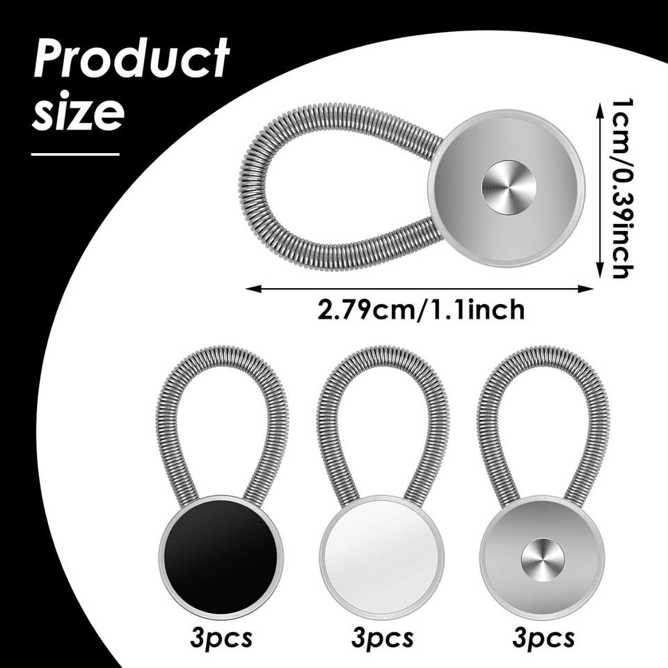 20x Extender Button Set Includes Elastic Waist Button and Comfy Collar Extender