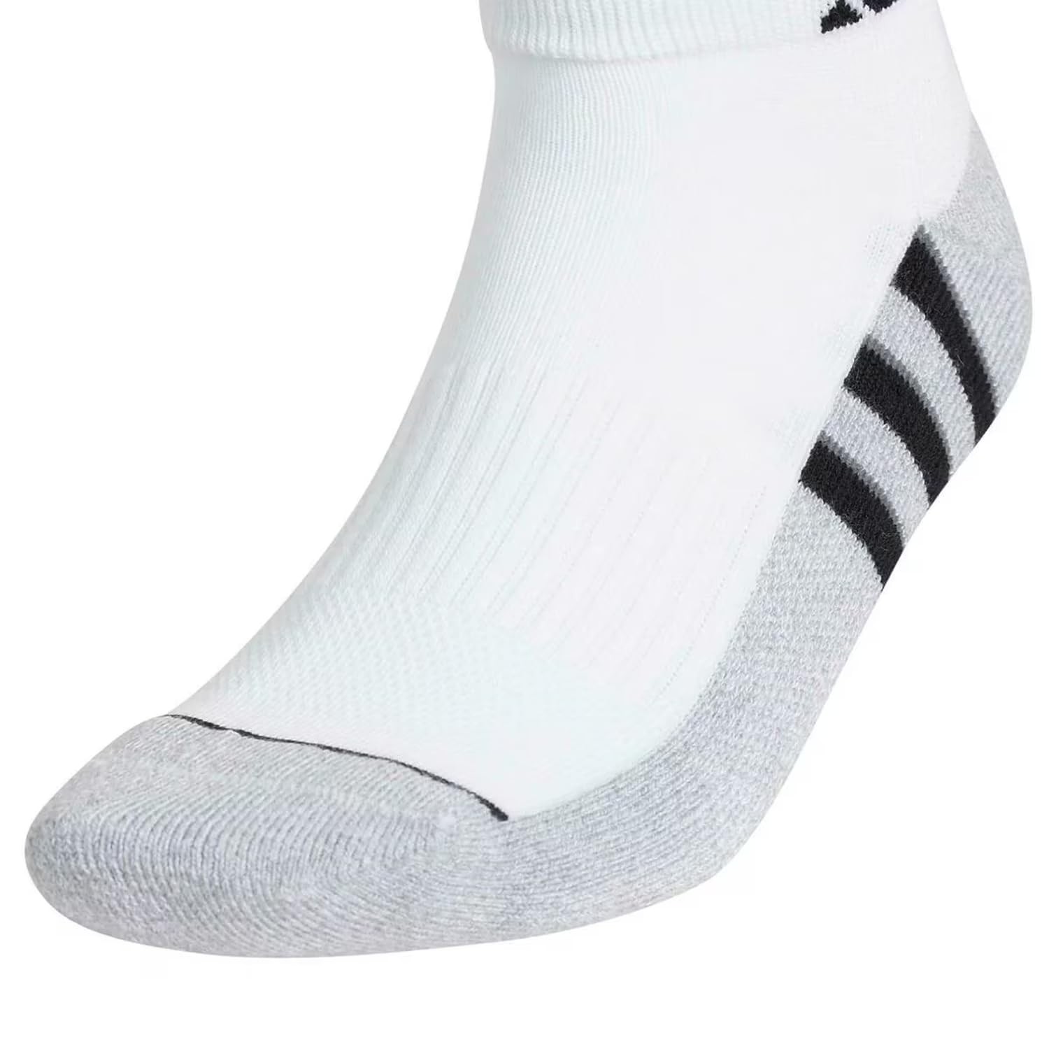 Adidas Aeroready Cushioned Low Cut Socks 6 Pair White Black Blue Men’s Size 6-12
