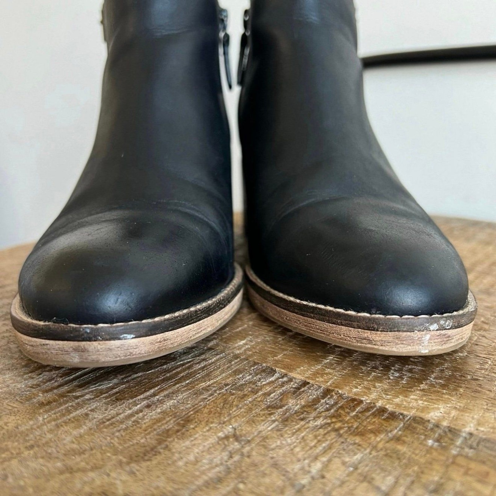 Cole Haan Harrington Block-Heel Booties in Black Size 8