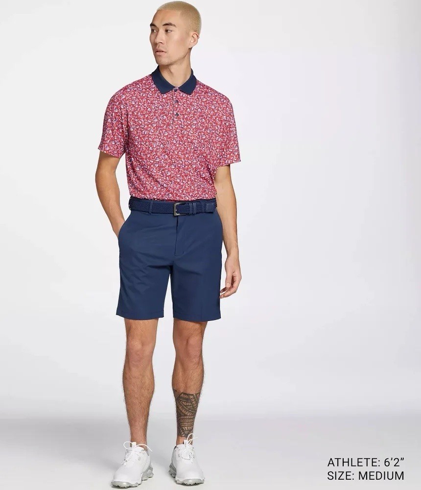 Walter Hagen Perfect 11 Mens Liberty Red Polo Golf Shirt Size S (NWT-MSRP$75)