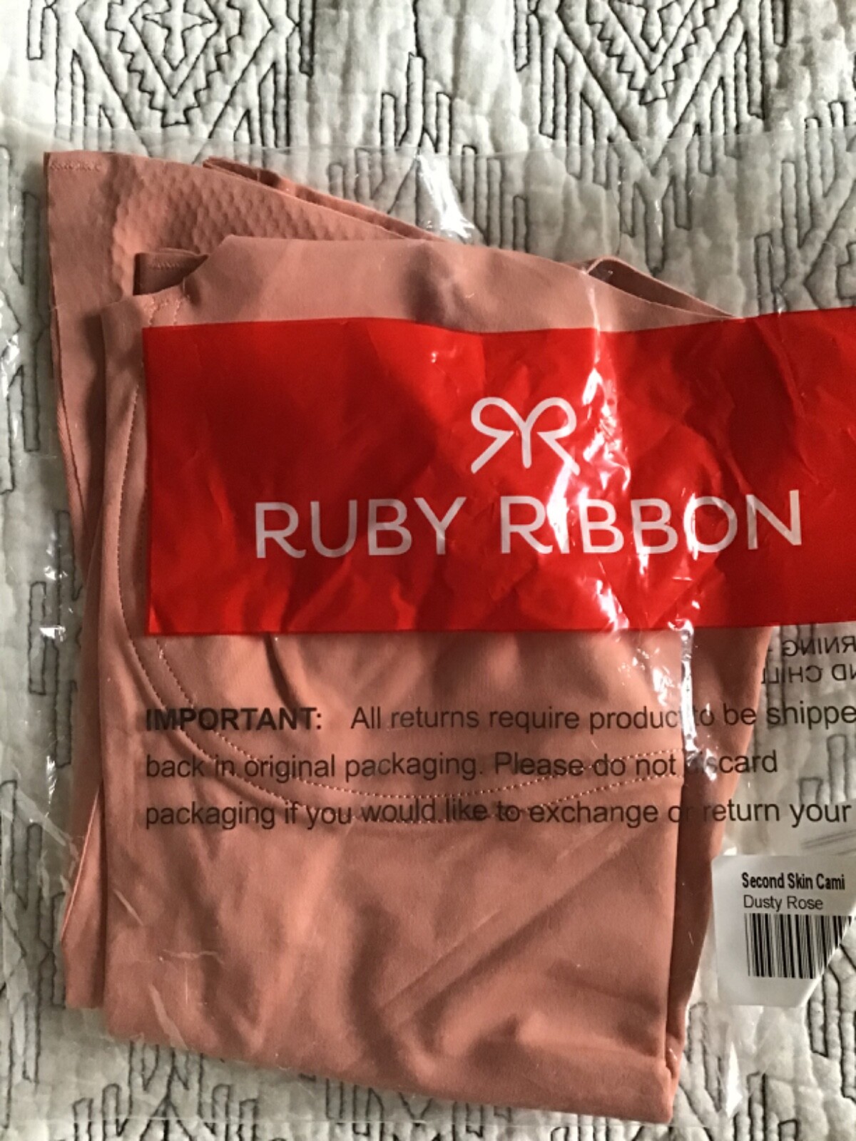 RUBY RIBBON SECOND SKIN CAMI #1610 NEW!