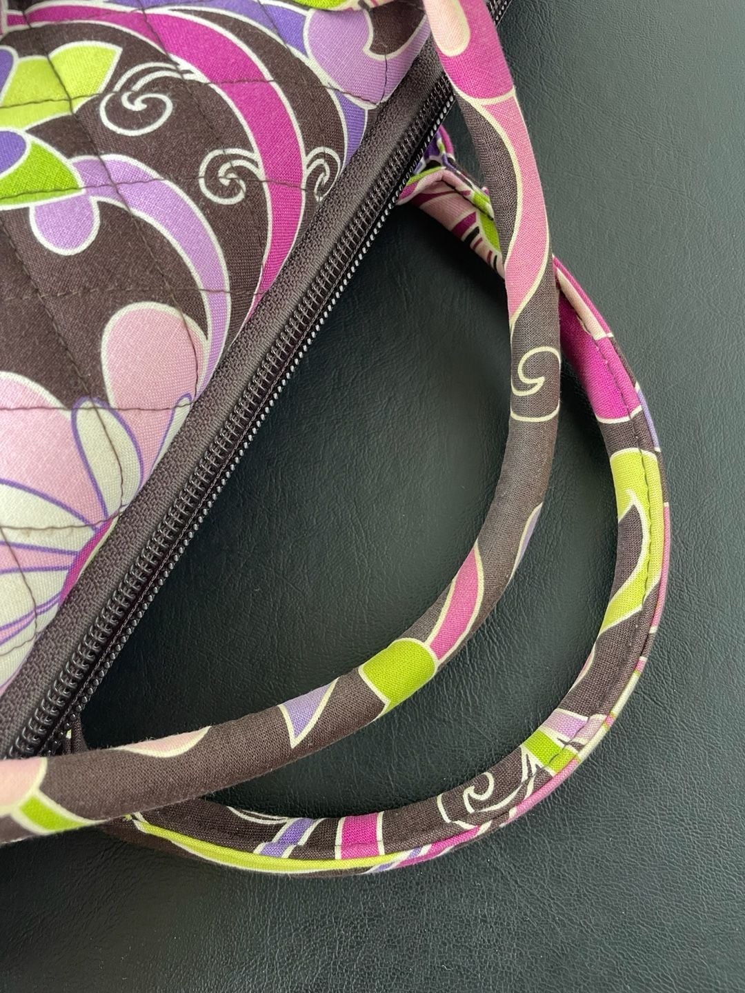Vera Bradley Quilted Floral Laptop Computer Bag with Shoulder Strap