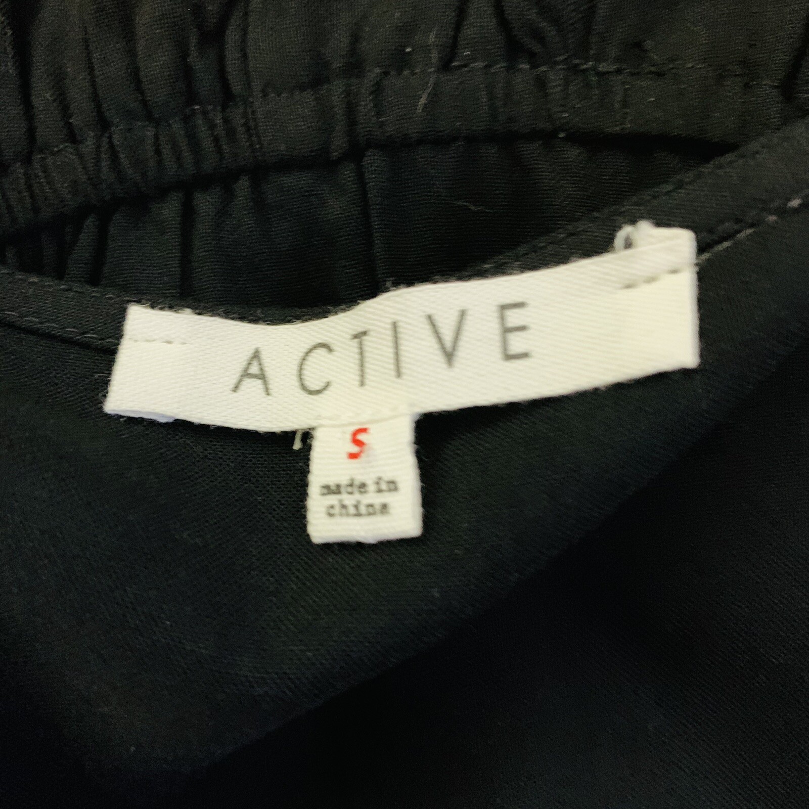 Active Brand Dress sz S Black Elastic Waist Modern Minimalist Casual Glam