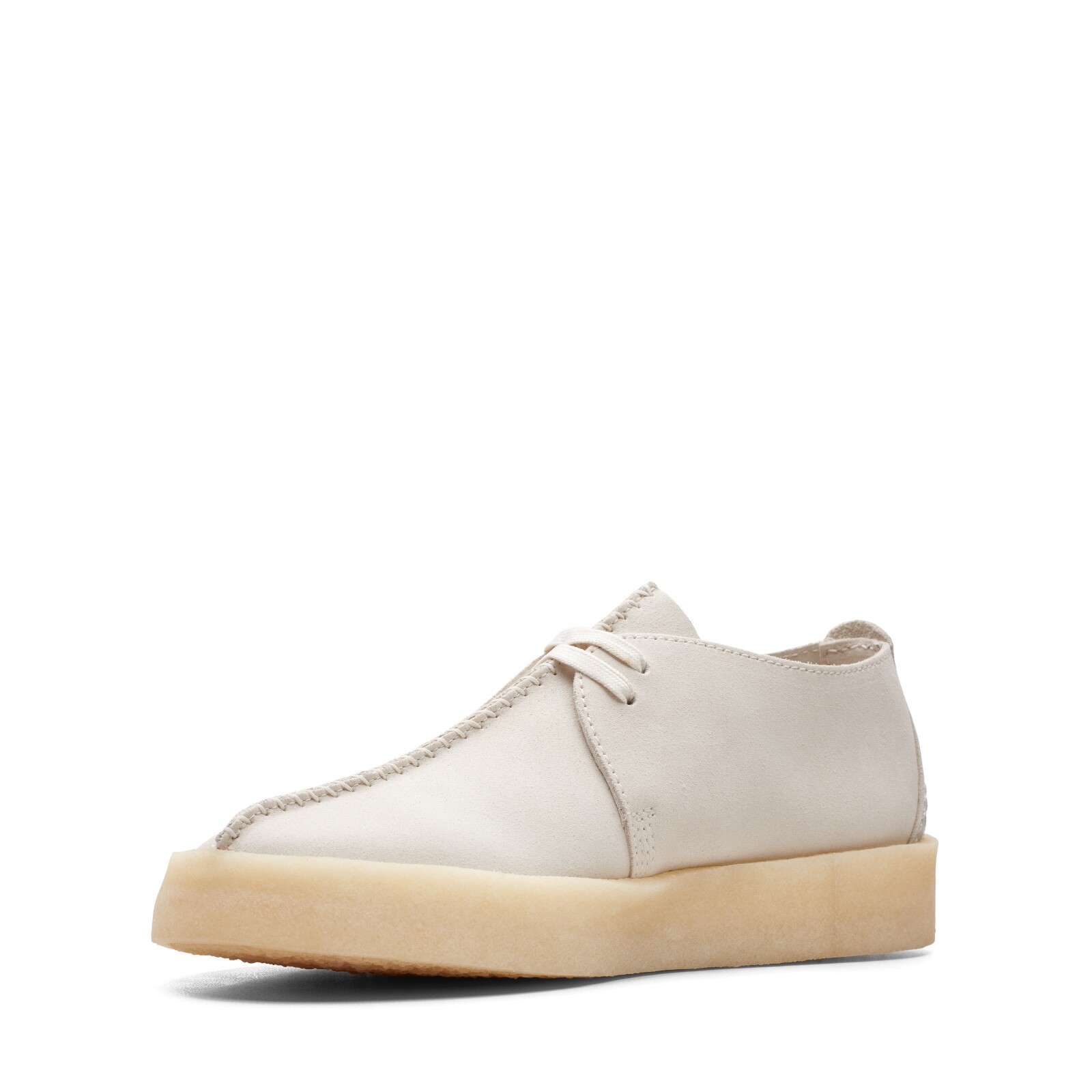 Clarks Men’s Desert Trek Cup White Suede 26165824
