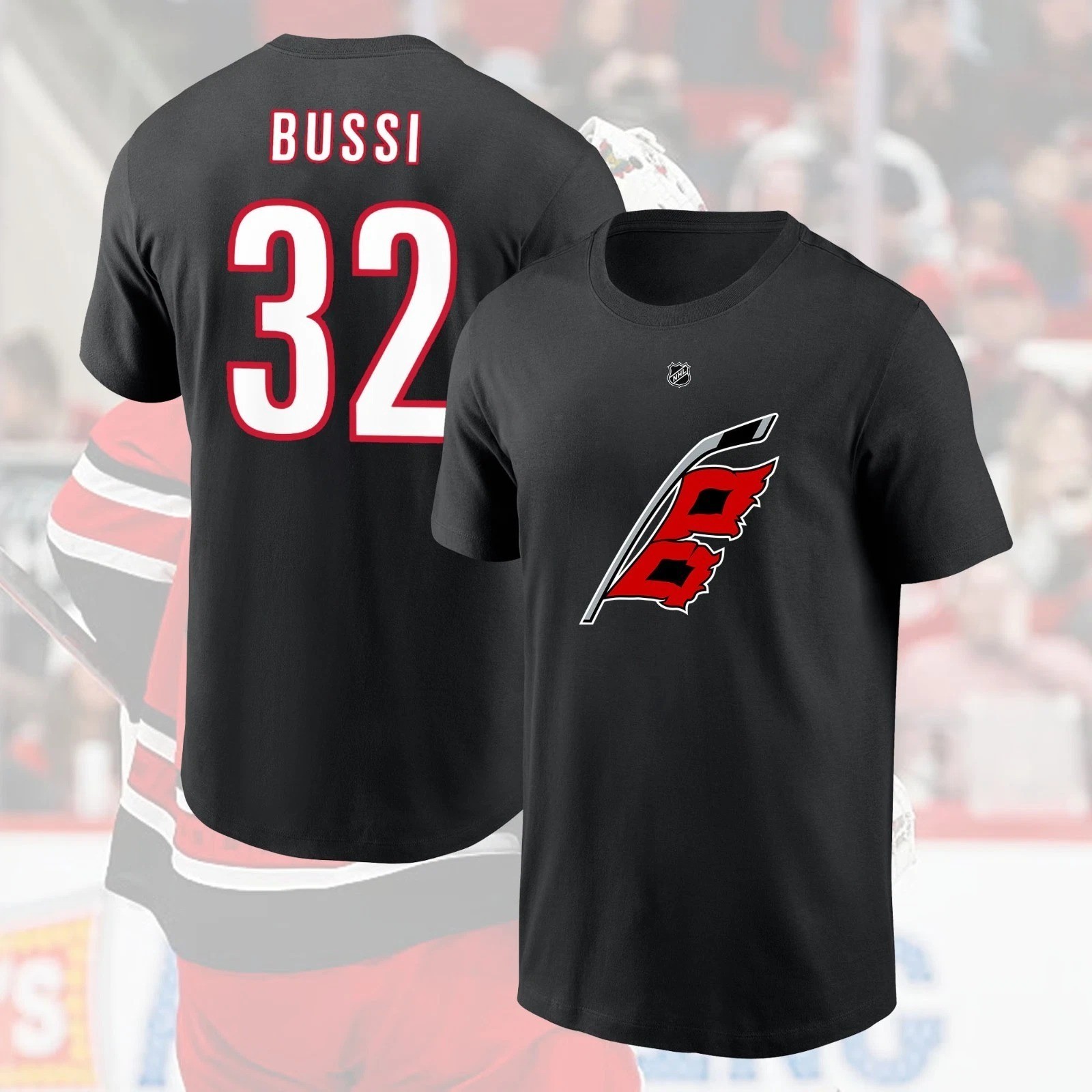 HOT! Brandon #32 Bussi Carolina Name & Number Player Fans Hurricane Gift