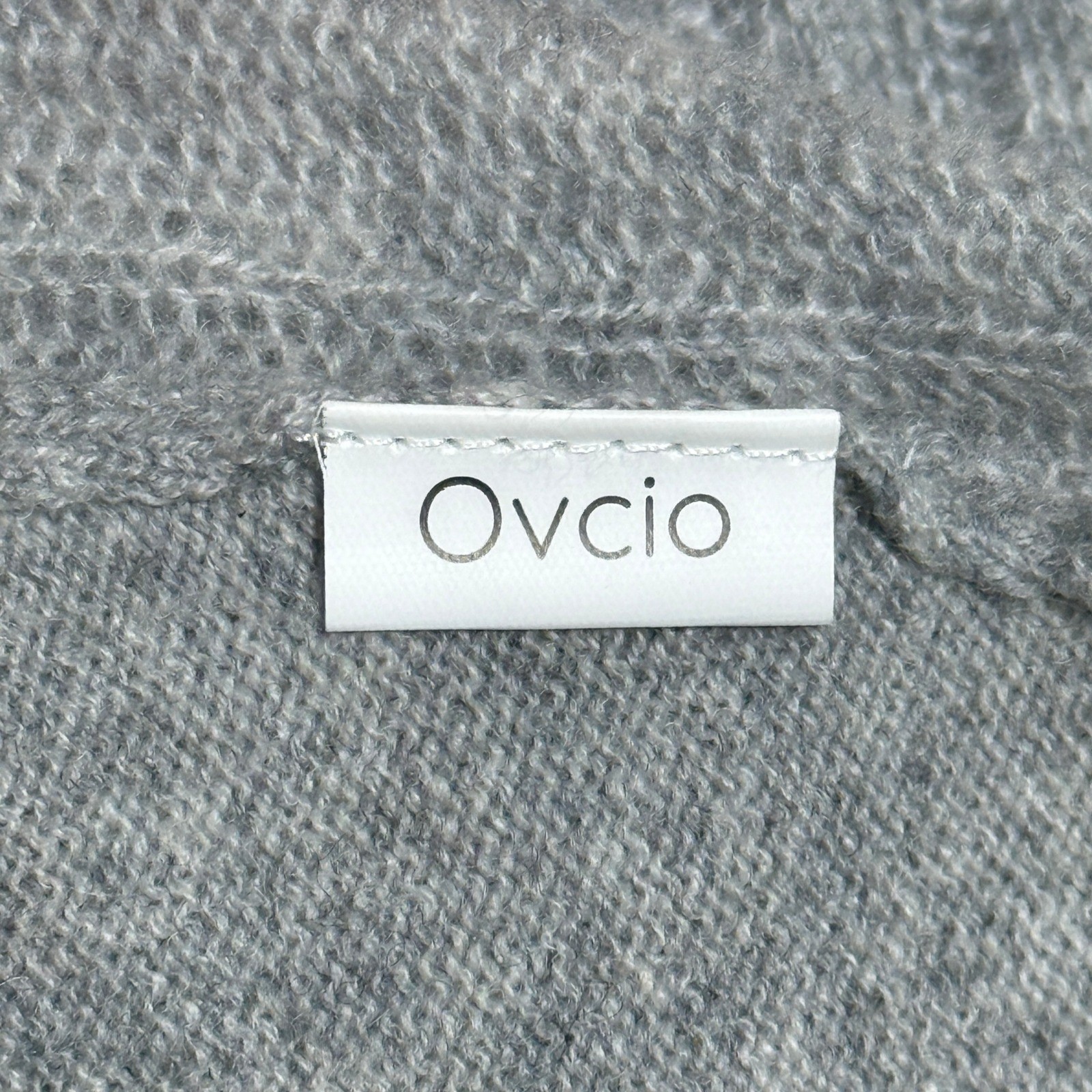 Ovcio 100% Cashmere Heather Gray Open Front Wrap Cardigan Vest Lightweight
