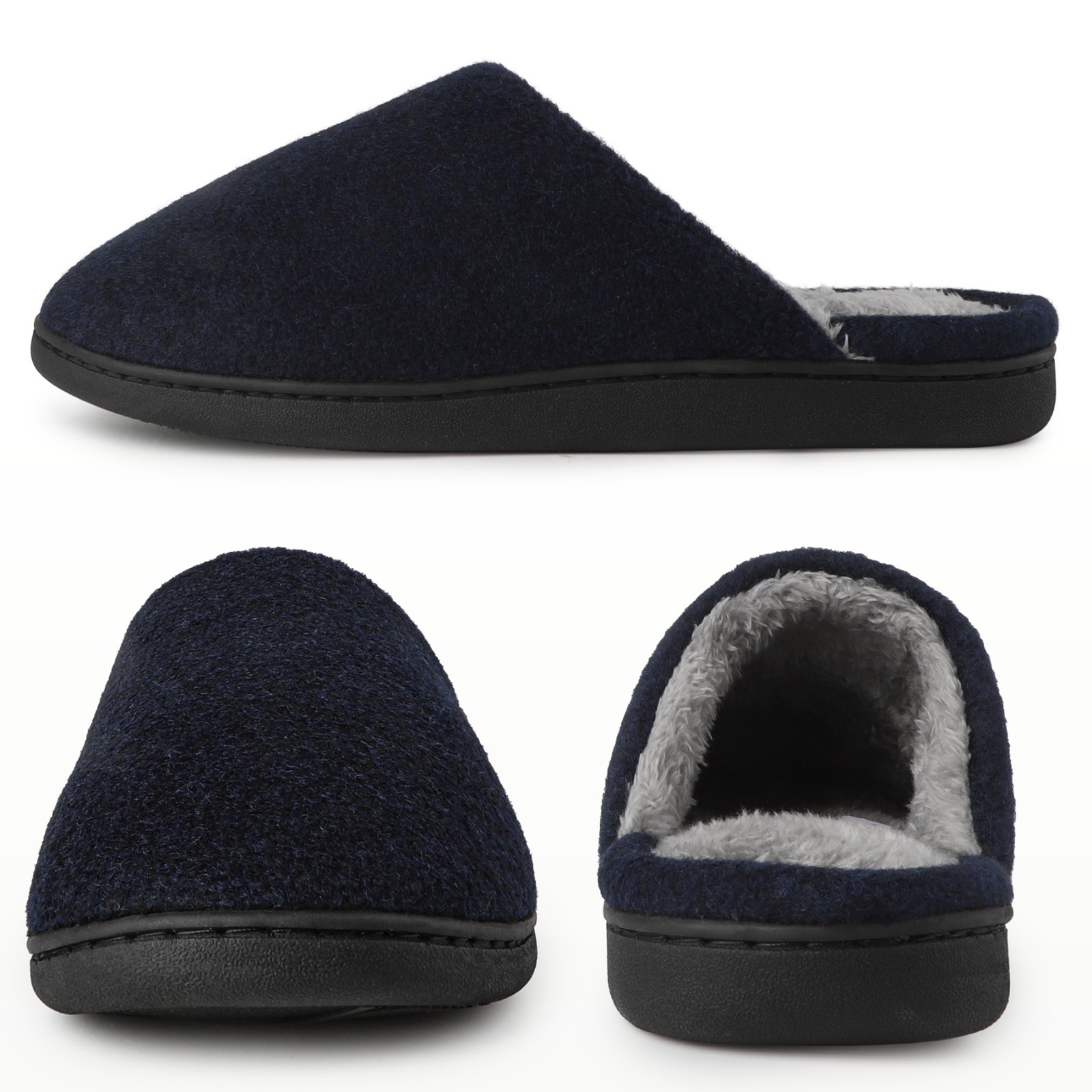 Tiestra Mens Memory Foam House Slippers Lightweight Comfort Slip On House Shoes