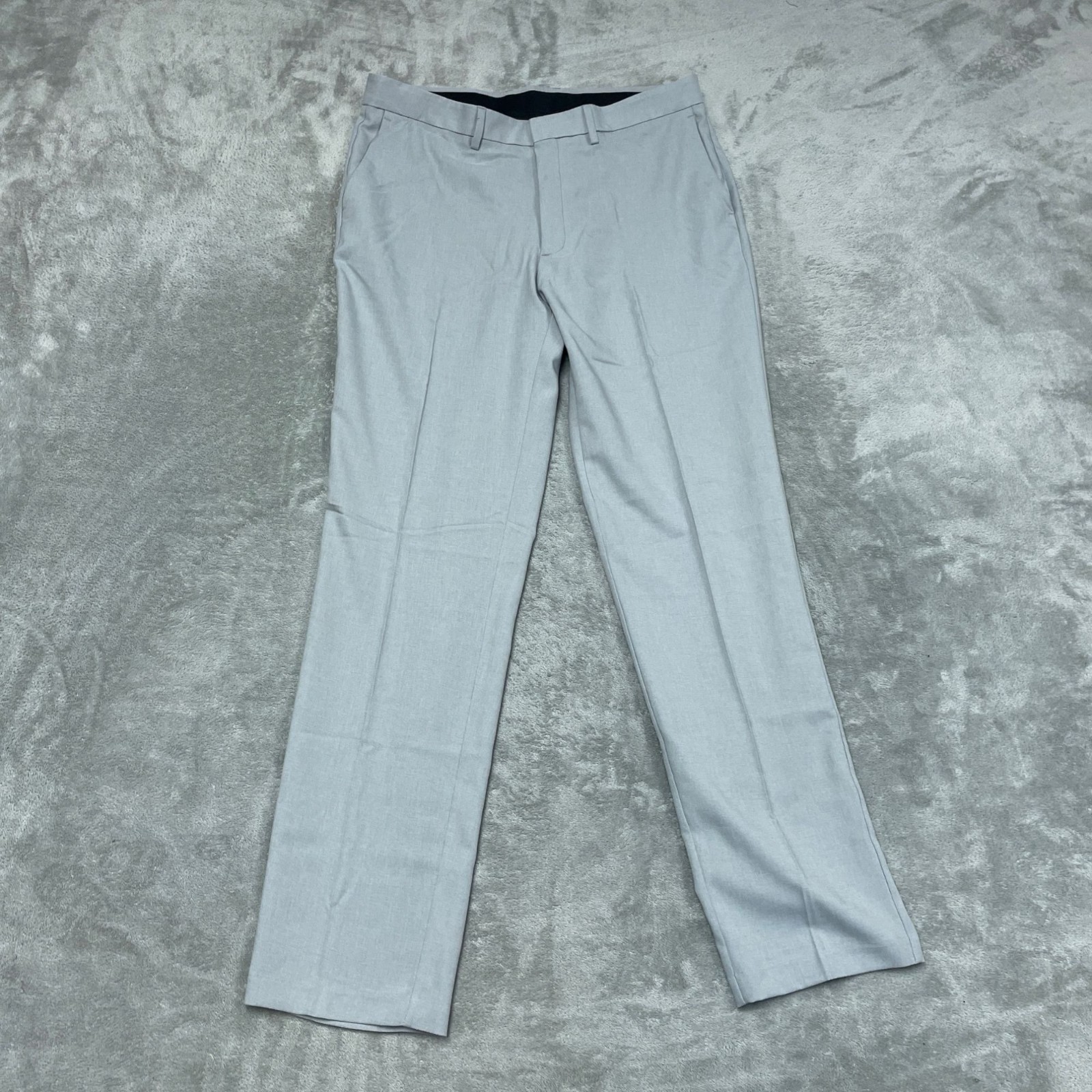 Kenneth Cole Reaction Techni-Cole Slim Fit Gray Dress Pants 36×34 a1050
