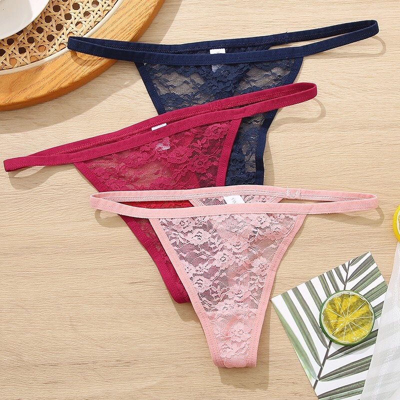 Women Sexy G-String Underwear Lace Panties Lingerie Thong Low Waist Intimates
