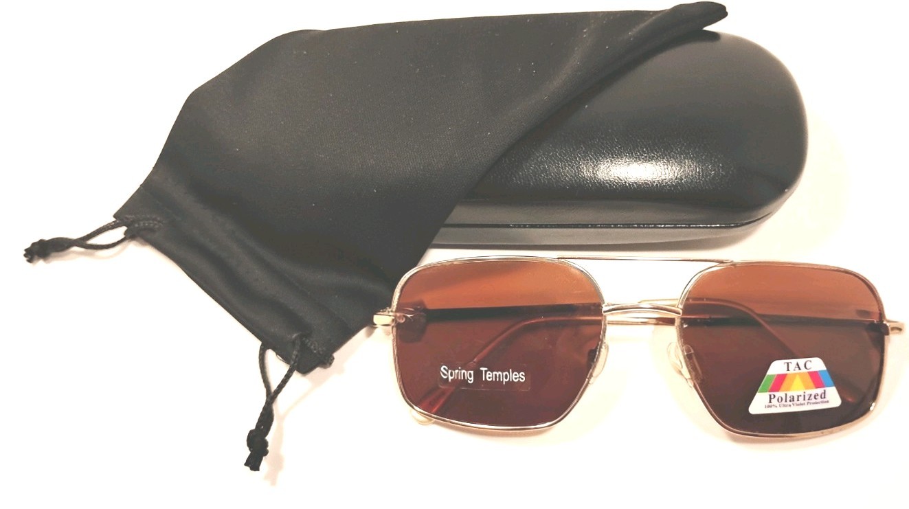 Burn Notice Michael Weston Sunglasses Spring Temples,TAC,Polarized Cognac Lenses