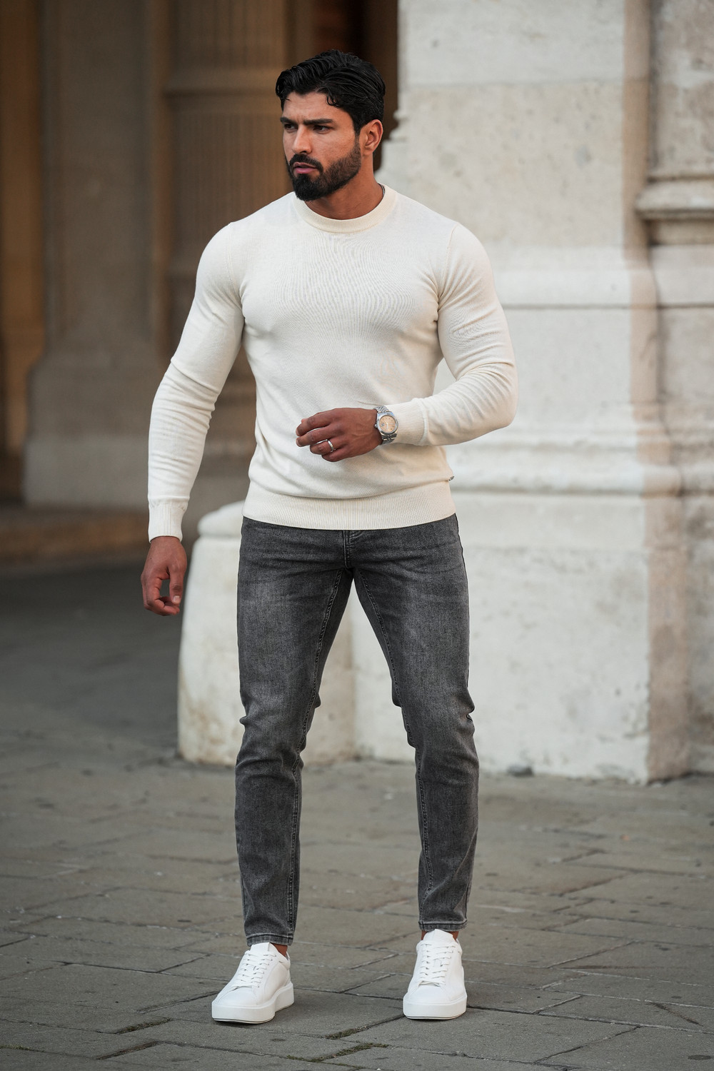 Mens Slim Fit Jeans Stretch Denim Pants Slim Skinny Casual Designer Jeans