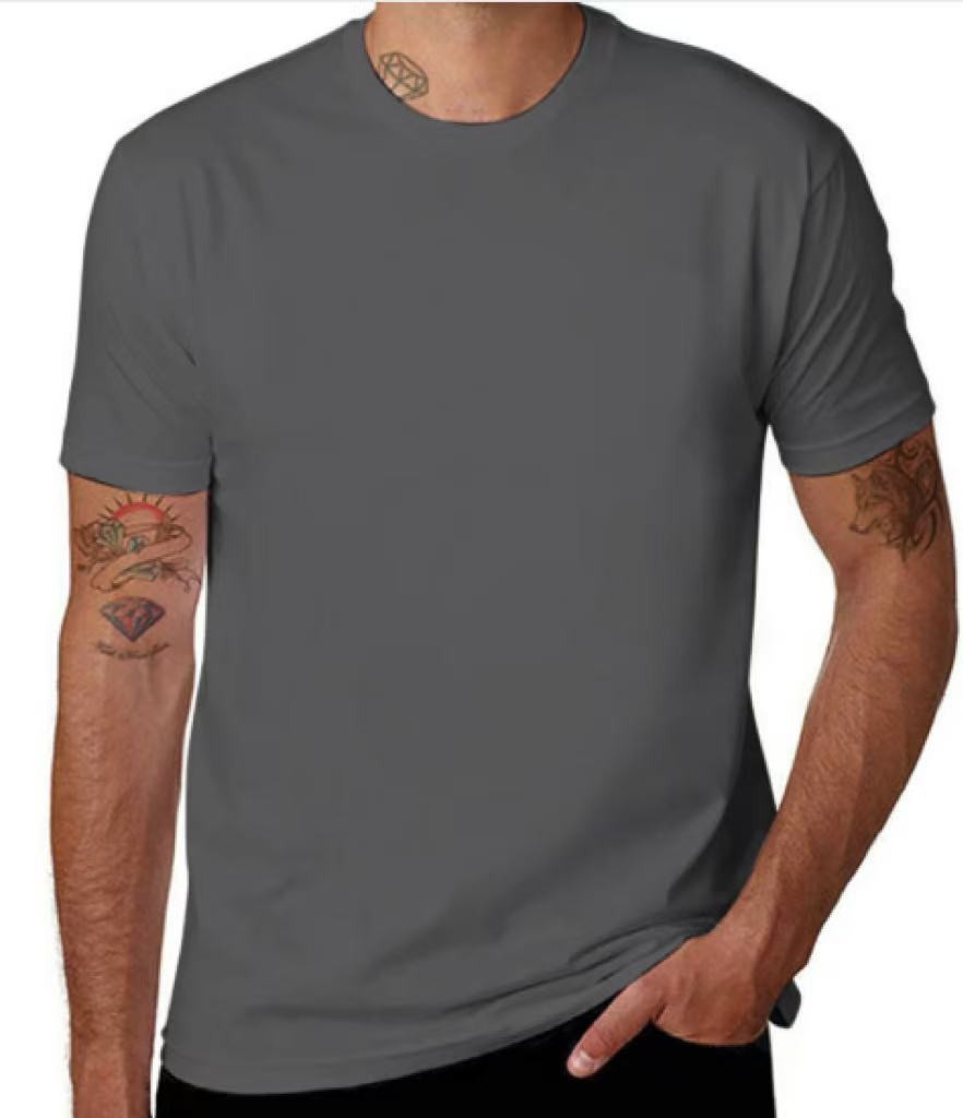 100% Cotton T-Shirt Unisex Men’s Basic Plain Blank Crew Tee Tops Adult Shirts