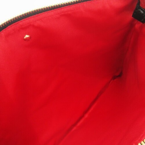 Unused Kate Spade Garance Doré capsule collection clutch bag, black enamel