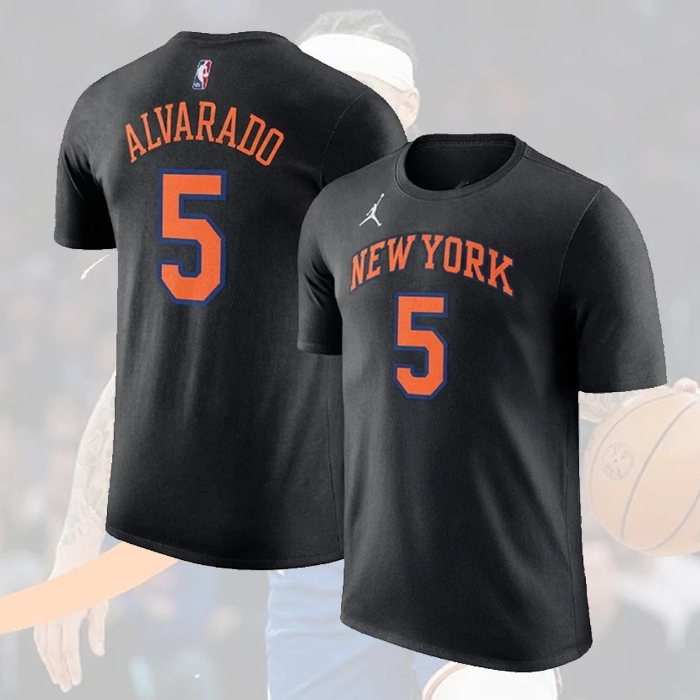 HOT! Jose Alvarado #5 New York Team 2026 Name and Number For Fan
