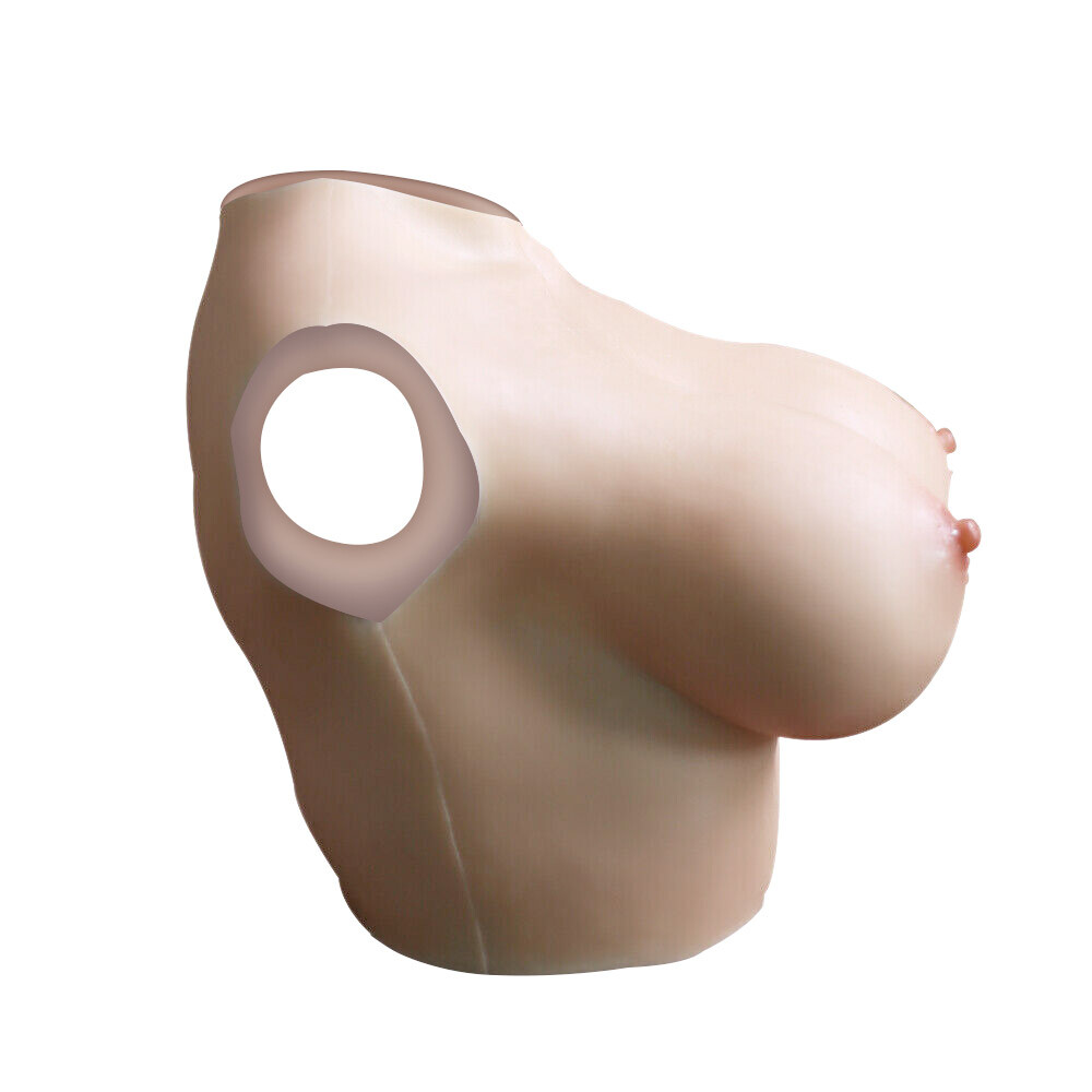 Silicone Crossdressers Breast Forms Chest Plates Drag Queen Mastectomy Enhancer