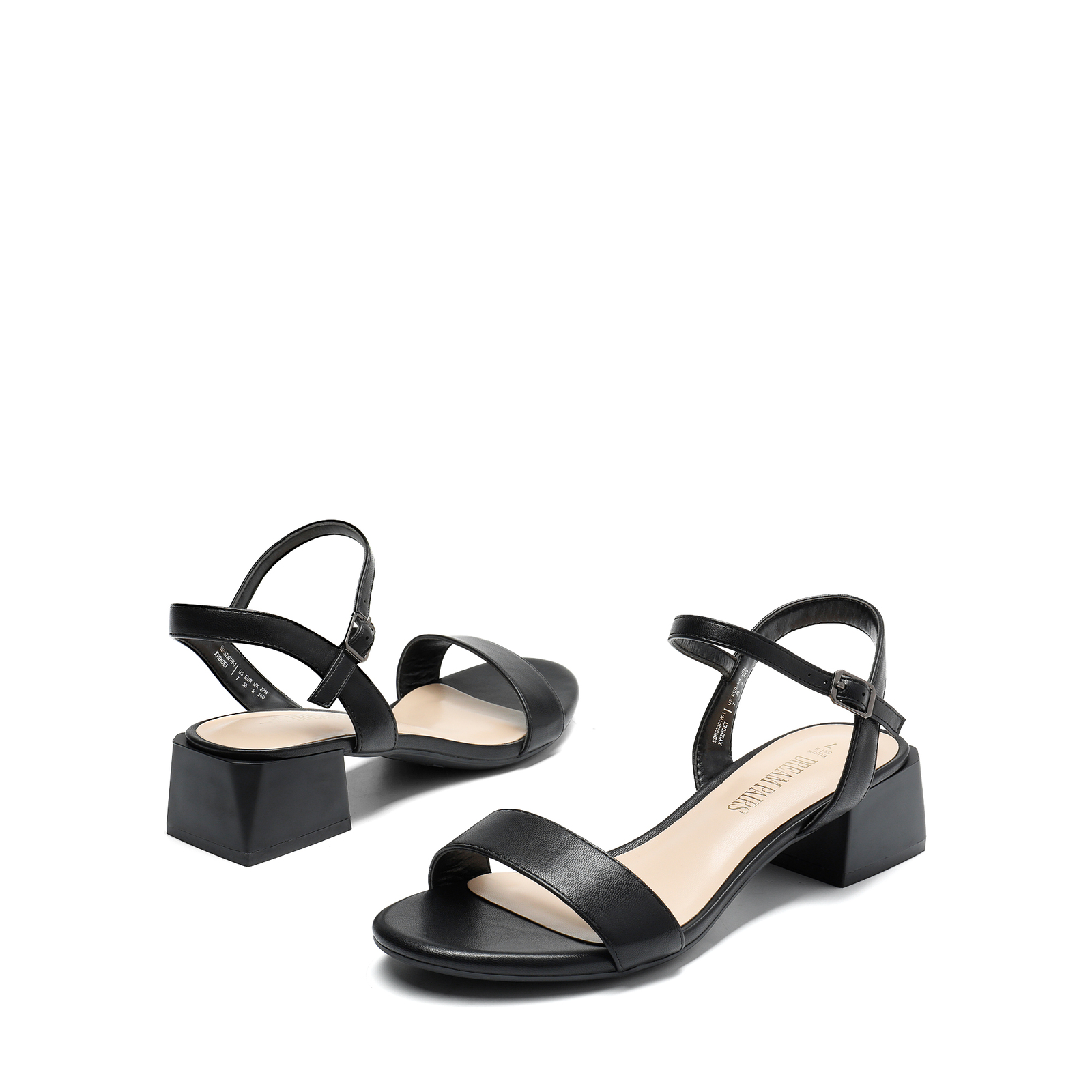 Women Heeled Sandals Low Chunky Heels Wedding Party Office Work Dress Sandals
