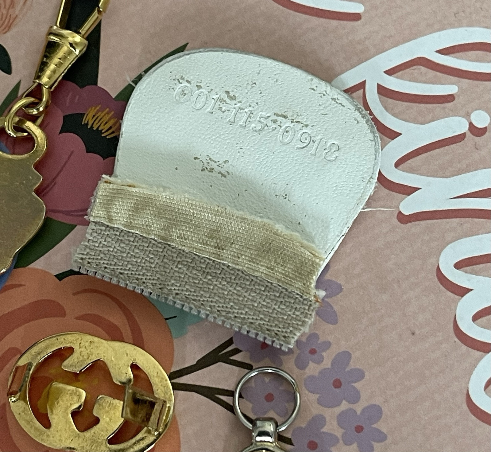 Lot Vtg Gucci Junk Bag Replacement Parts Zipper Pull Metal Logo Bar GG Emblem