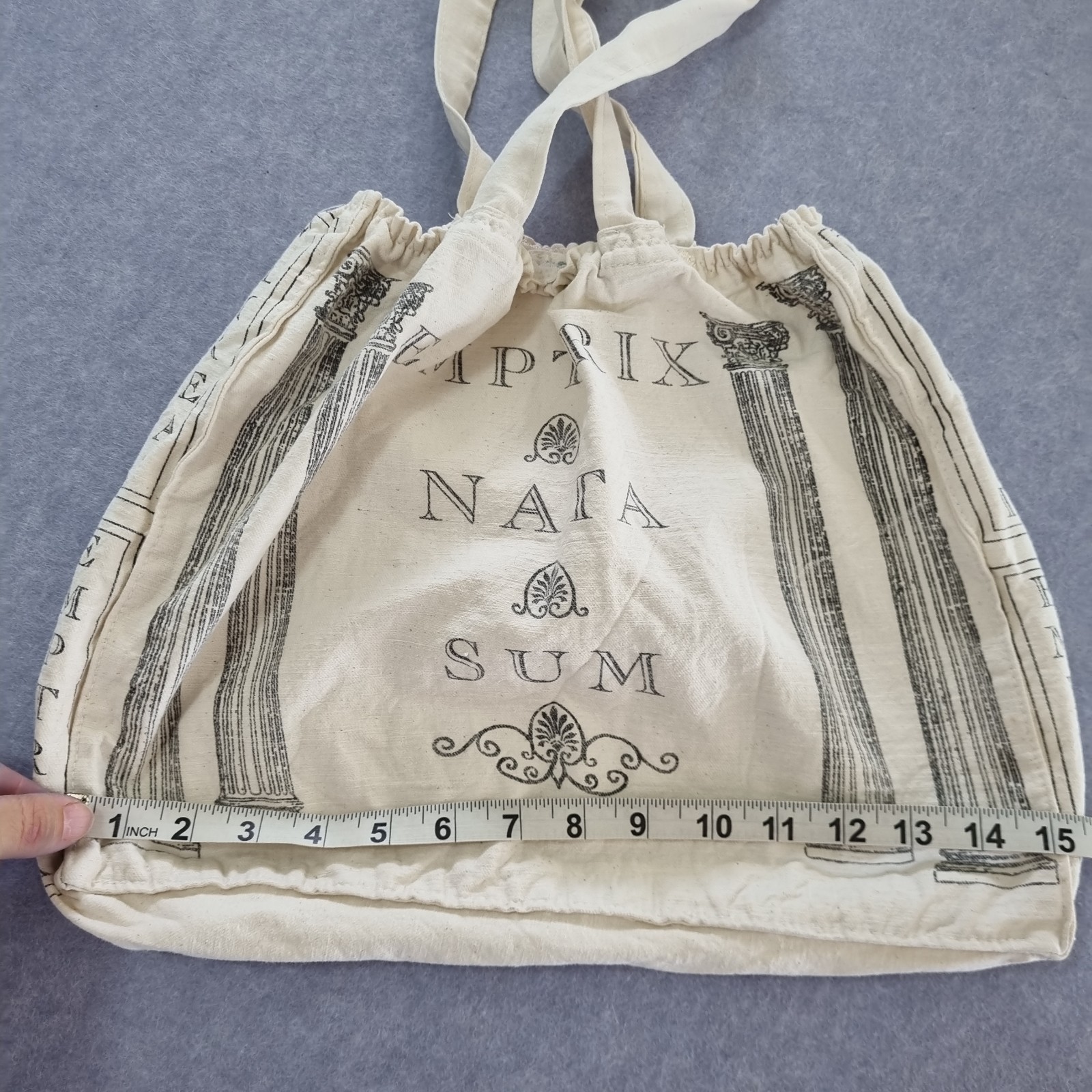 Past Times bag Roman Cotton tote Carry Bag Made In England latin