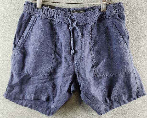 The Men’s Store at Bloomingdale’s Solid Linen 7″ Shorts Men’s 34 Navy Pull On