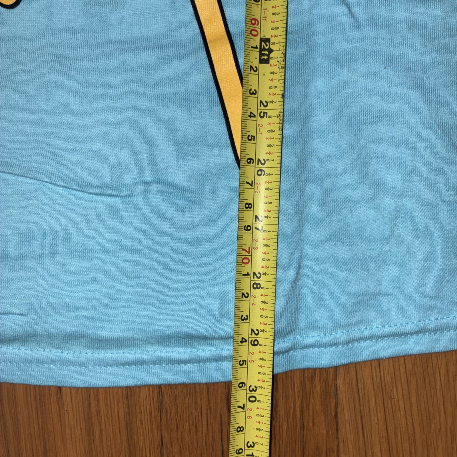 Adventure Time with Finn & Jake Men’s Blue Cartoon Graphic Tee T-Shirt Sz Large