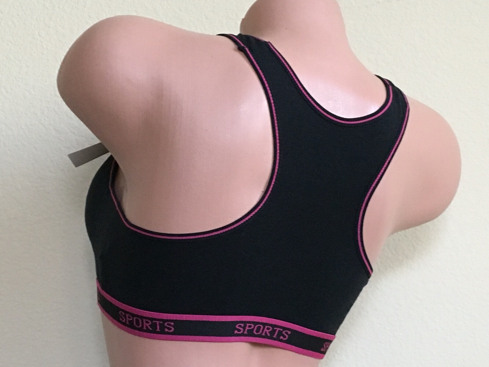 3- 6 Women’s Sports Bras Yoga Racer Back Molded Cup Bra 6648 High impact workout