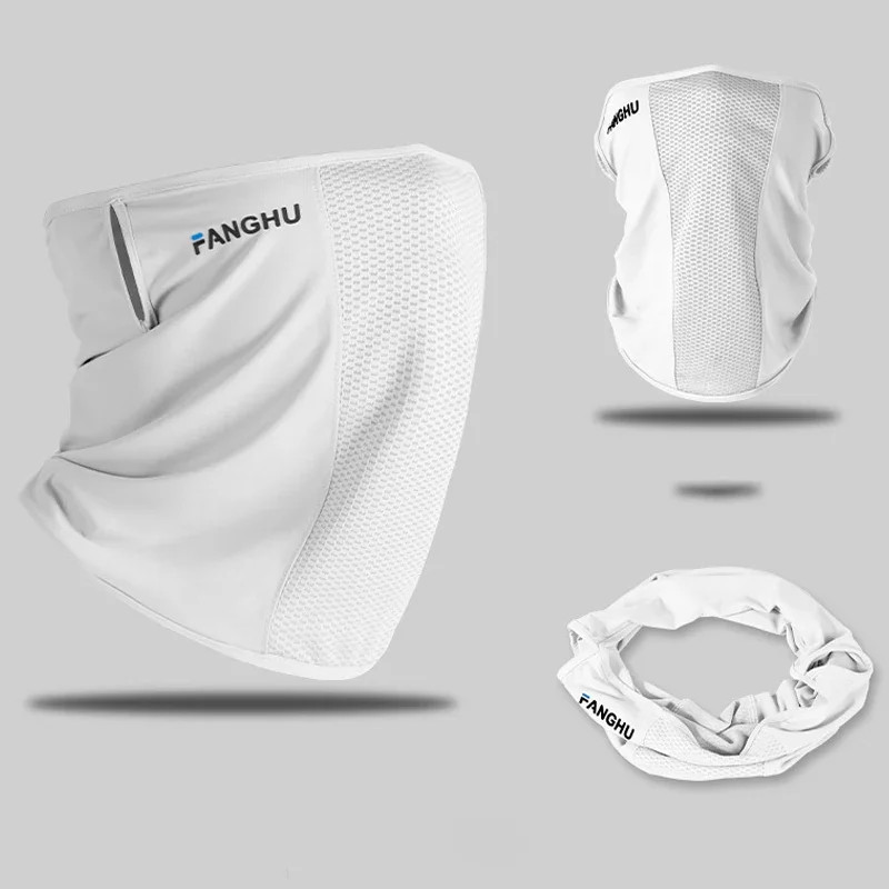 UV Sun Protection Mesh Face Mask Breathable Ear Loop Neck Gaiter
