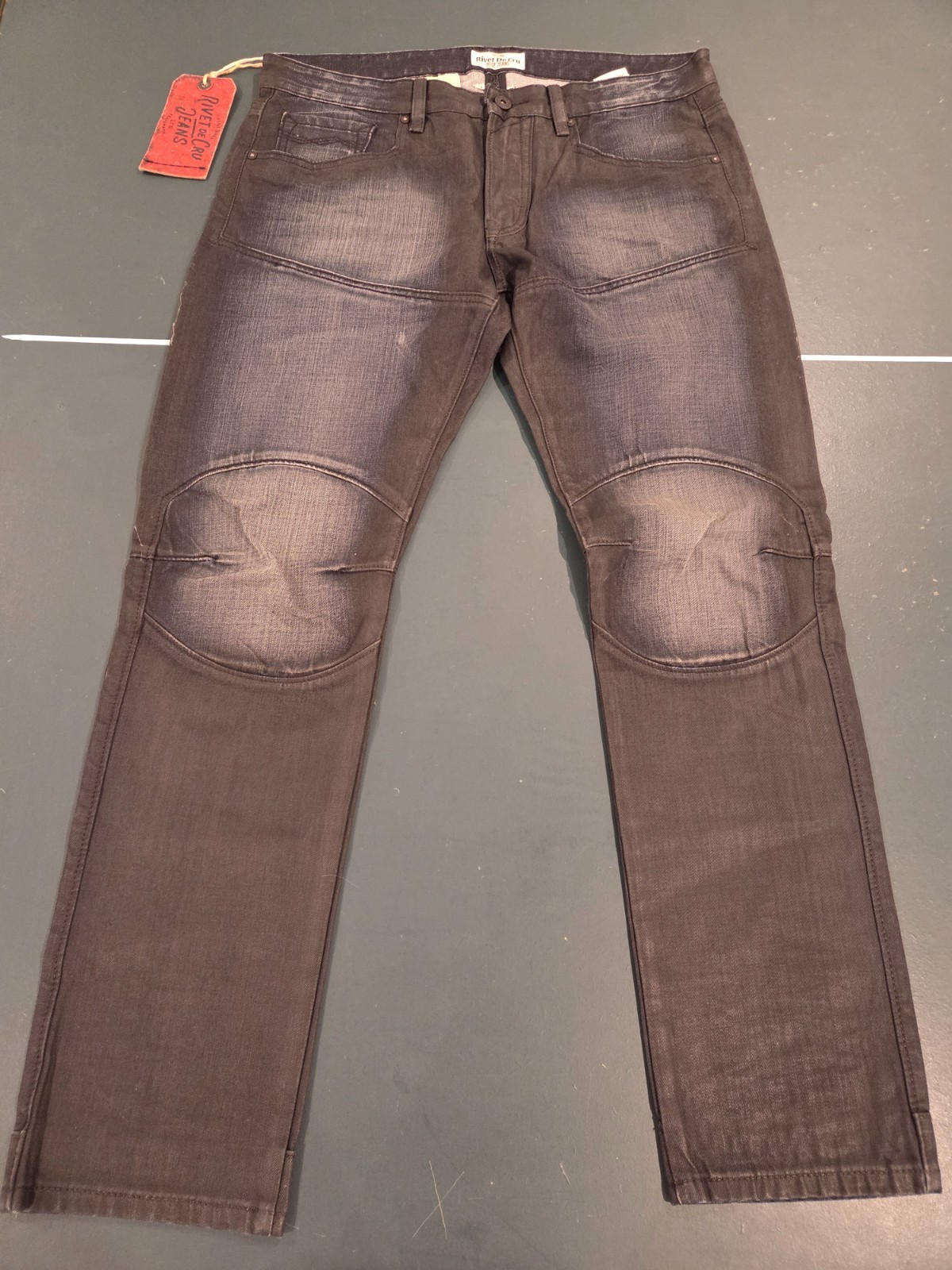 Rivet De Cru Eclipse Moto Jeans Size 38/32 MSRP $145.00 Free Ship