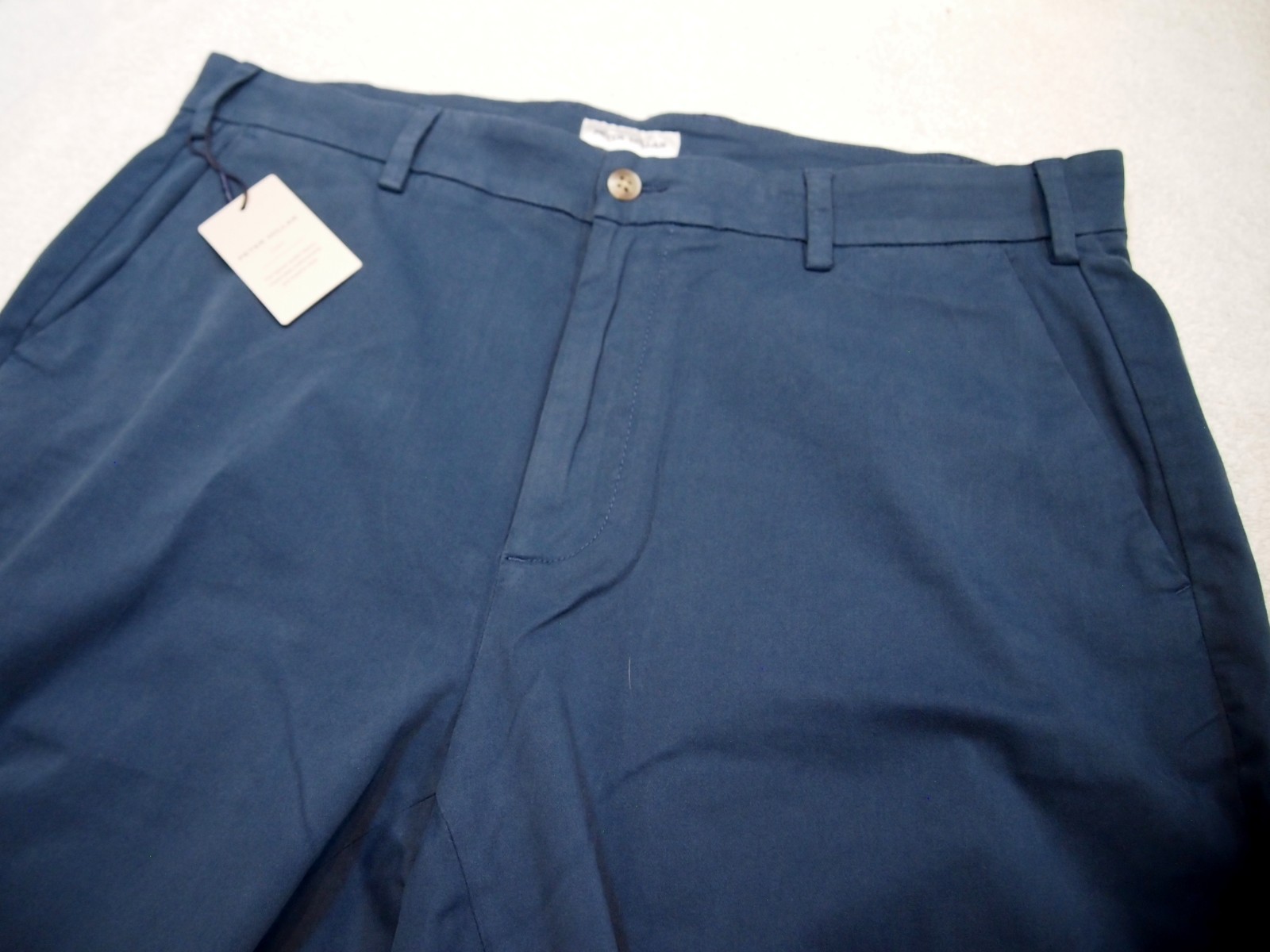 Peter Millar Signature Sateen Cotton Blend Pants NWT $188 36 x 32 Navy Blue