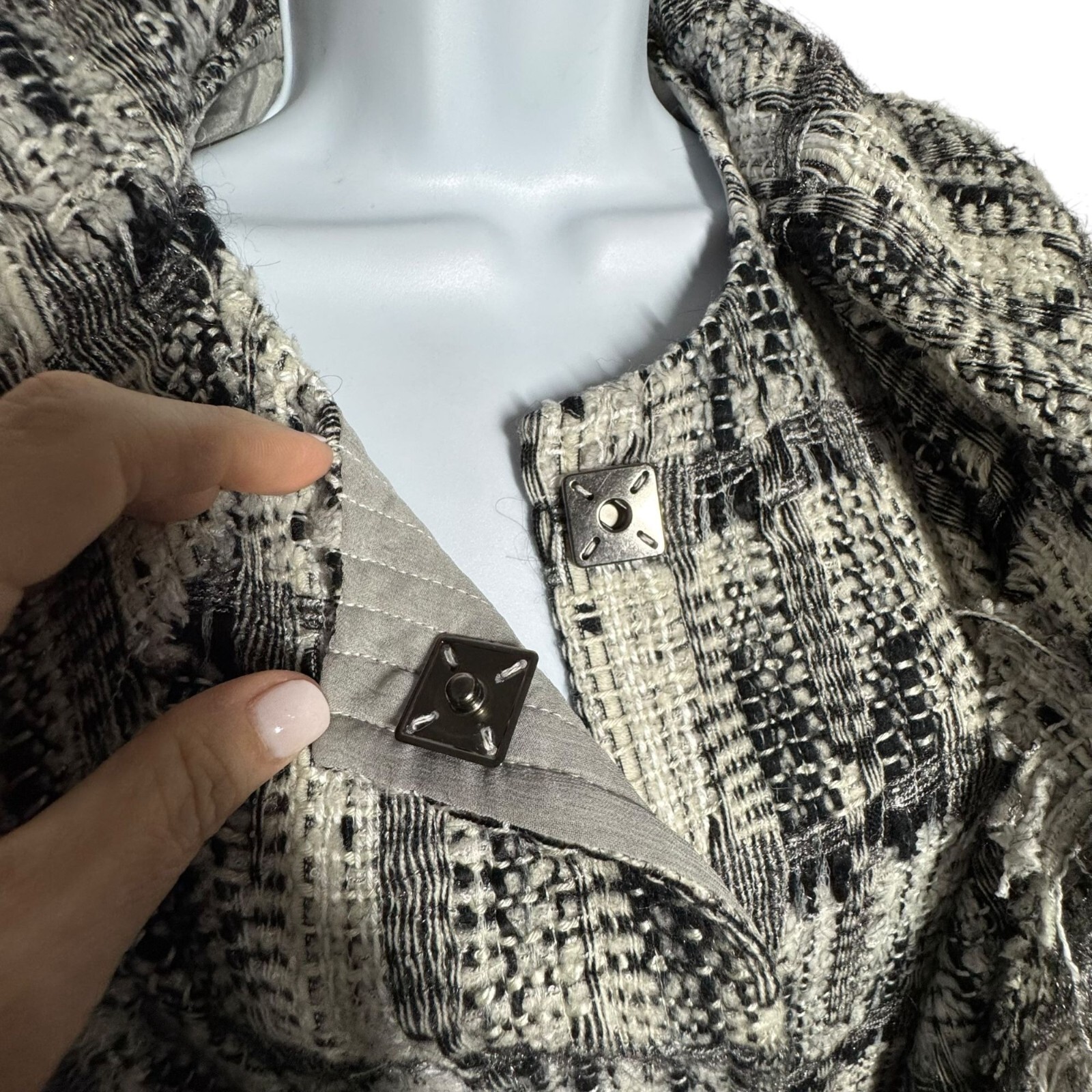 Oscar De La Renta Fall 2011 runway tweed blazer jacket size 10 made in Italy