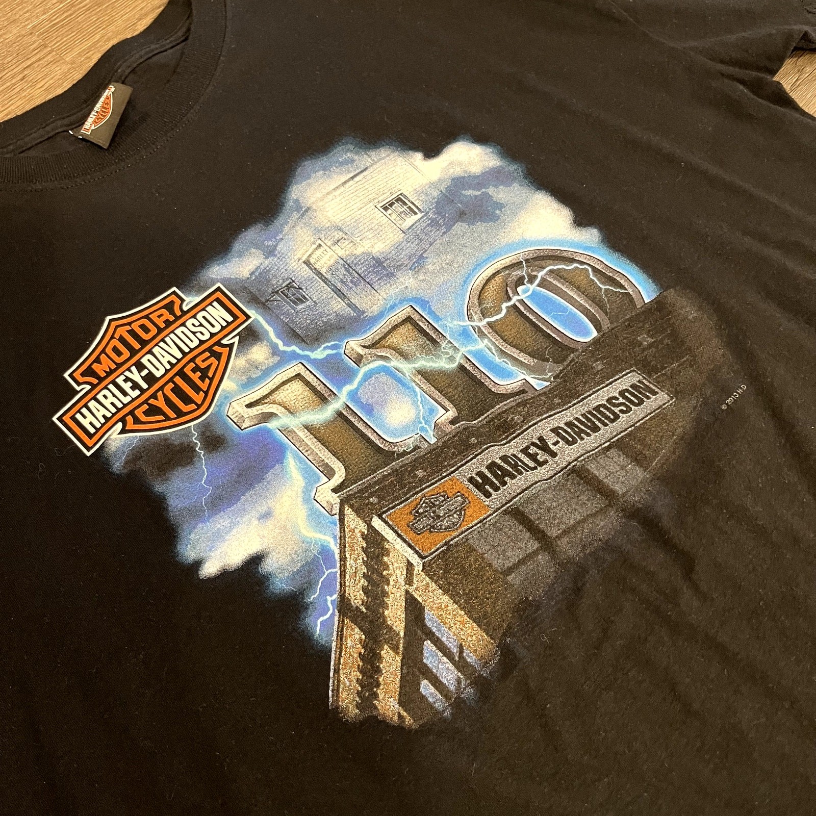 Vintage Harley-Davidson Atlanta Georgia T-Shirt Black Graphic Motorcycle Tee