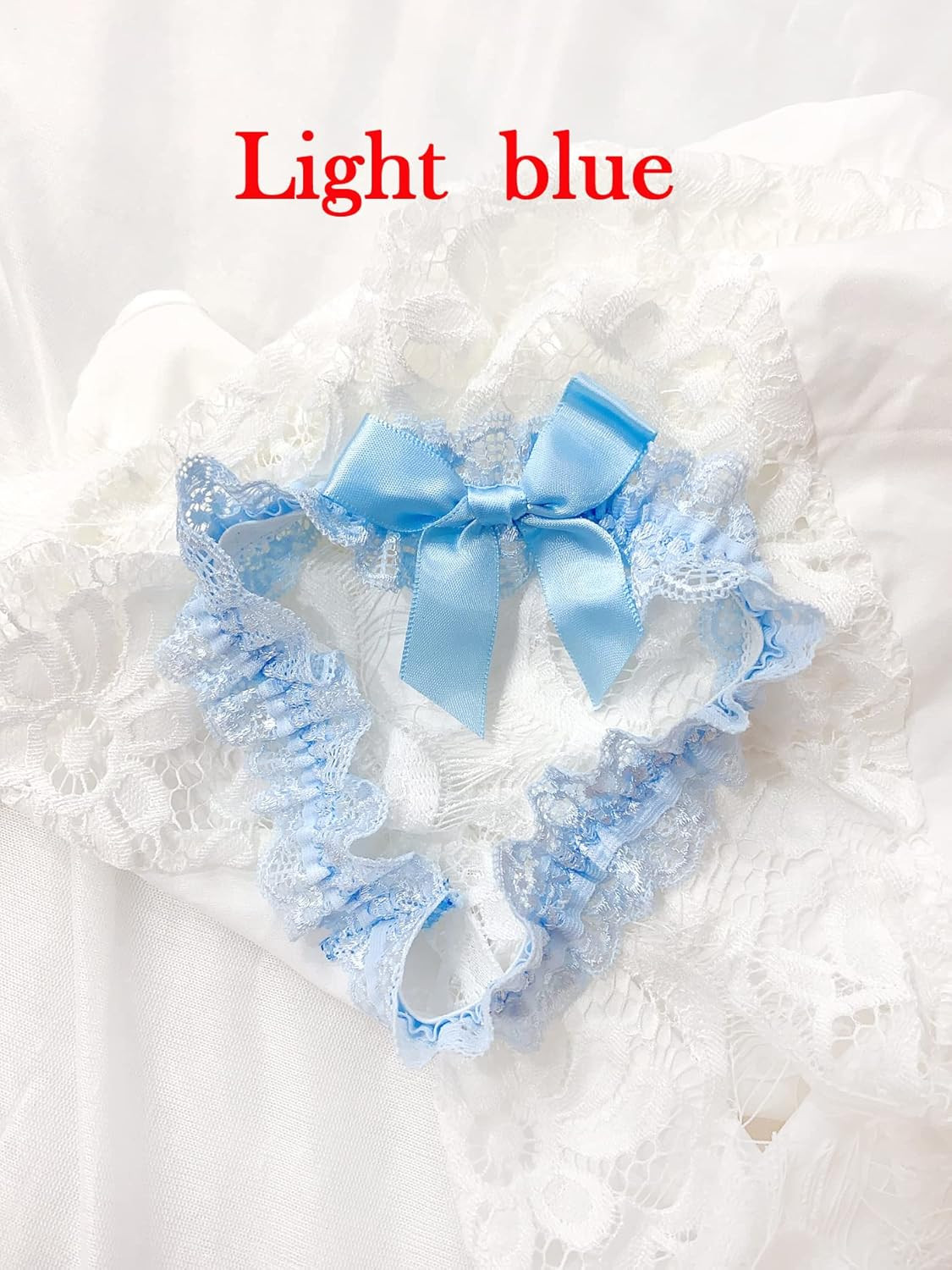 Blue Garters for Bride Wedding Garter Set for Bride Bridal Garter Leg Thigh Blue