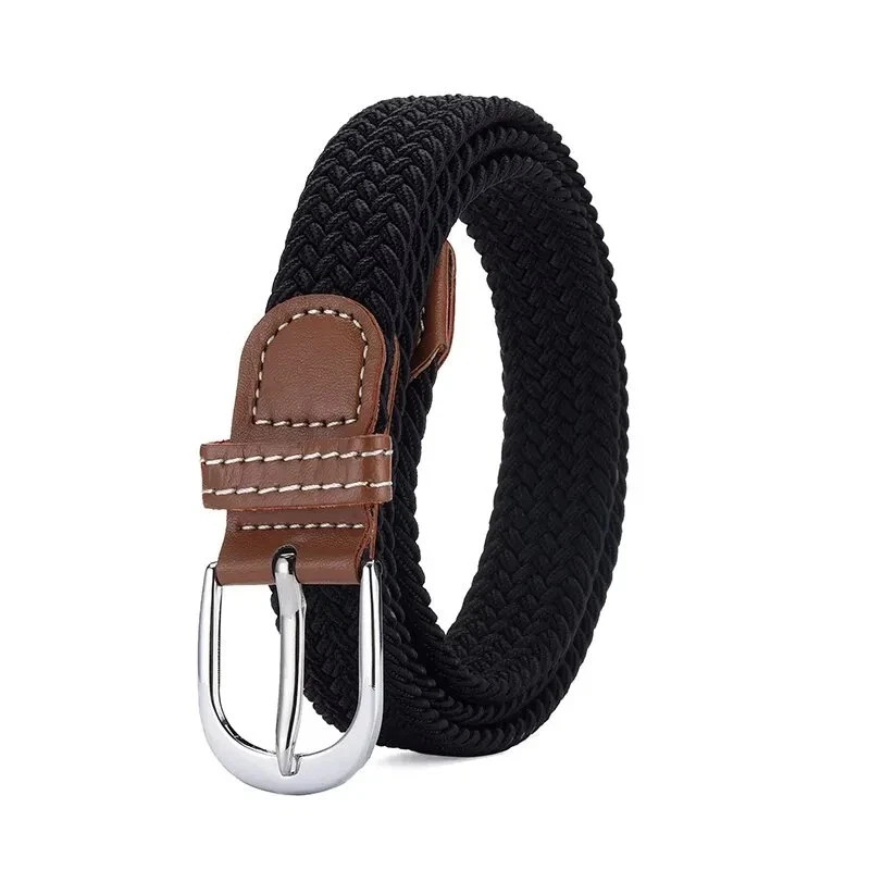 Elastic Fabric Braided Belt,Enduring Stretch Woven Belt for Unisex Men/Women/Jun