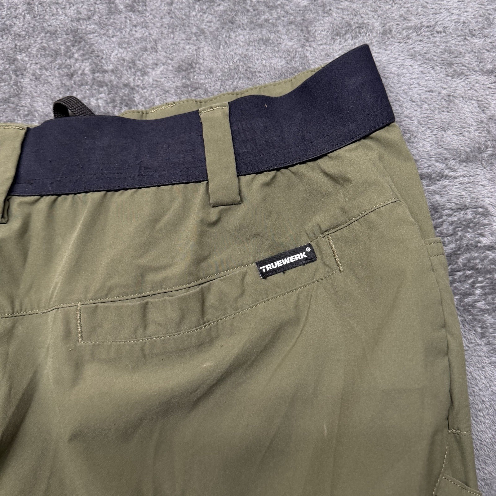 Truewerk Cloud Pants Men XL Green Workwear Utility Outdoor Performance