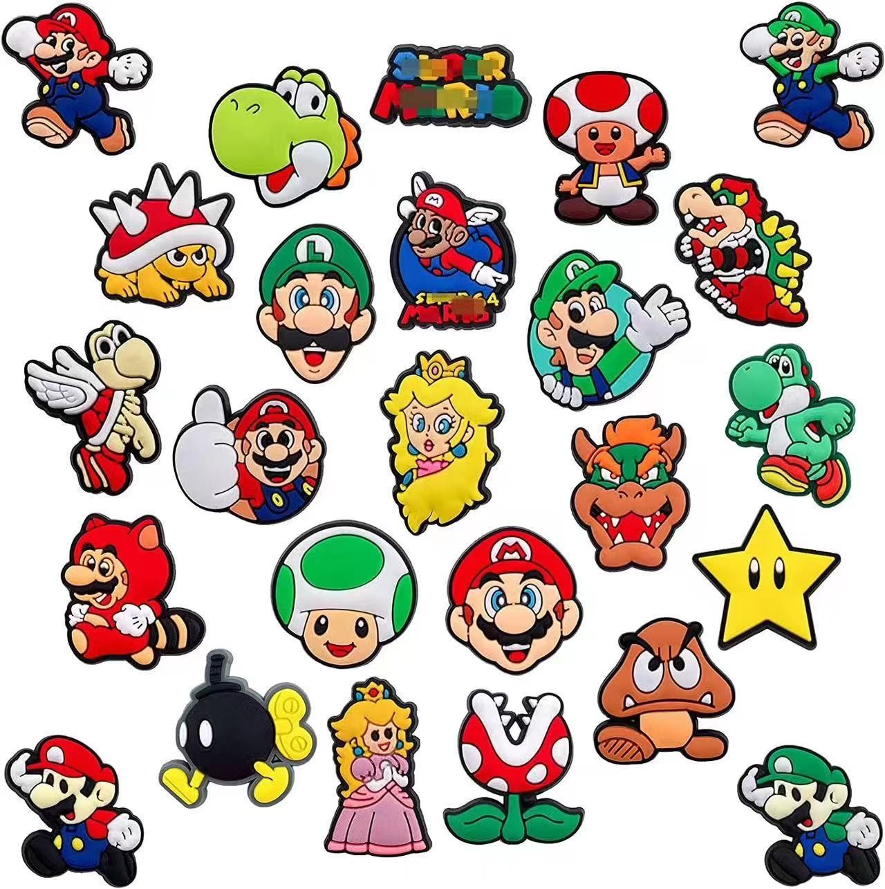 90 Pcs Mixed Pvc Shoe Charms Lot Different Charms Fit For Croc Clog Sandals USA